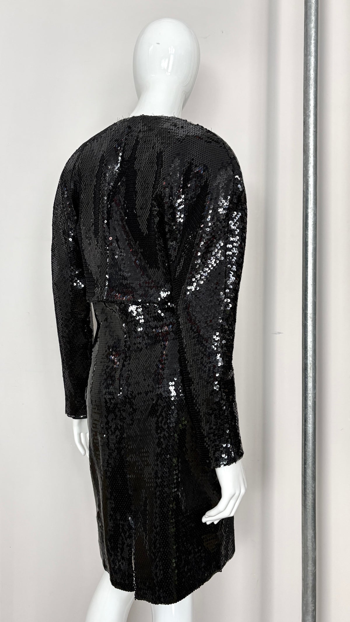 Stephen Sprouse 1998 asymmetric sequin suit