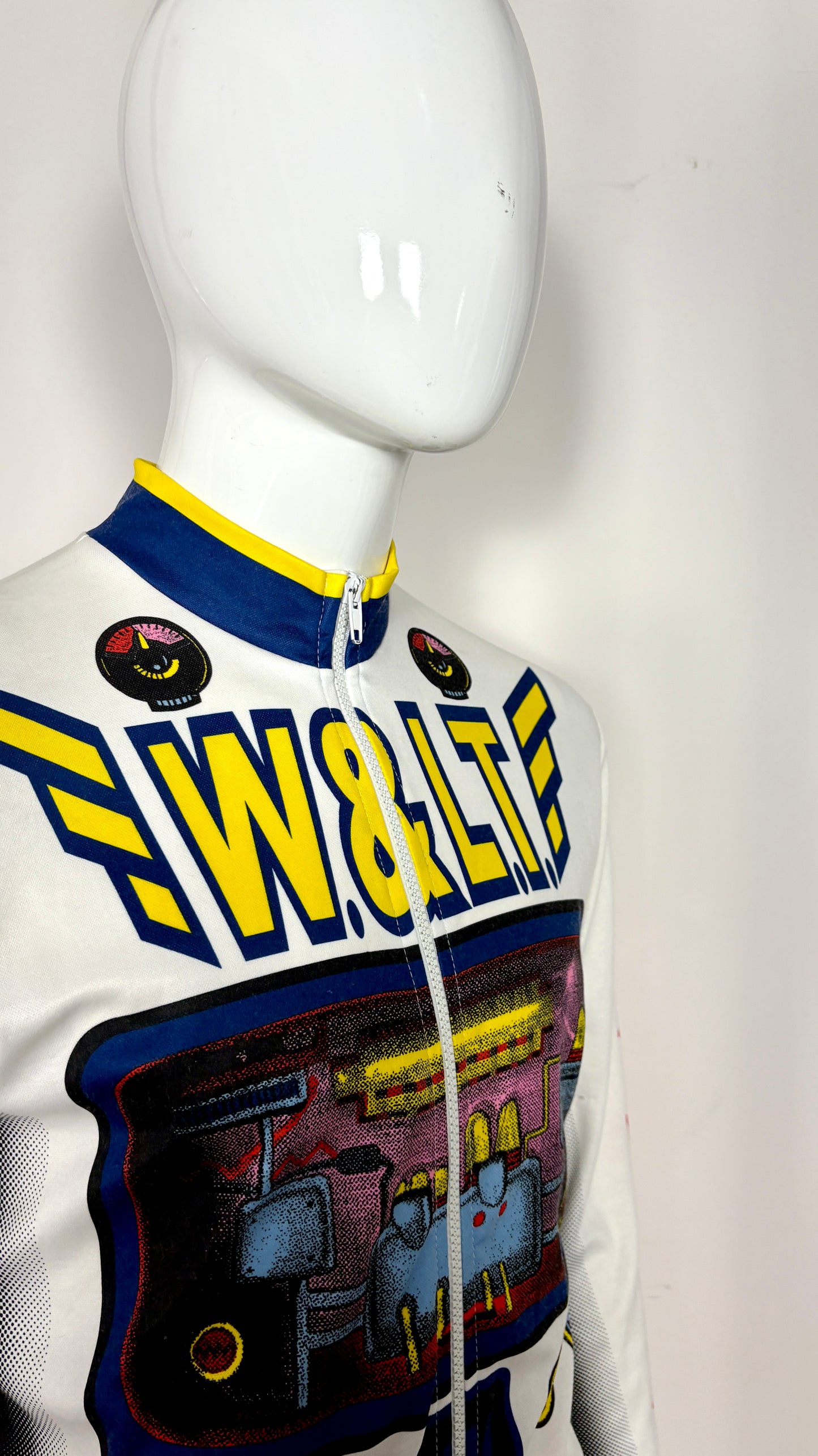 Walter Van Beirendonck 90's graphic print cycling top