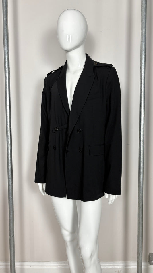 Ann Demeulemeester Black jacket with lapels
