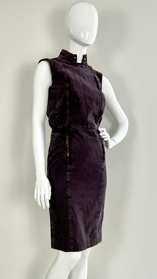 MCQ purple denim dress