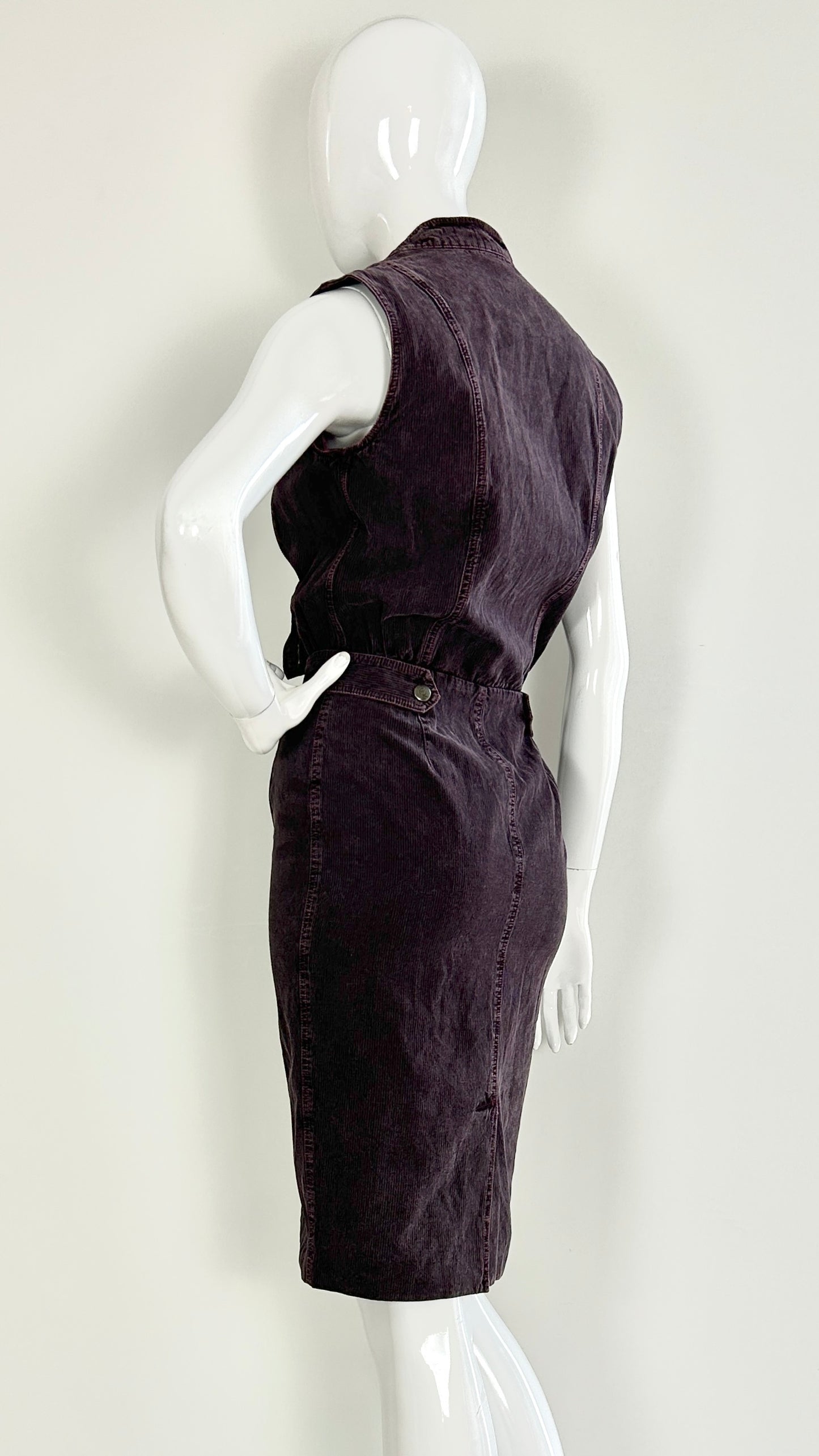 MCQ purple denim dress