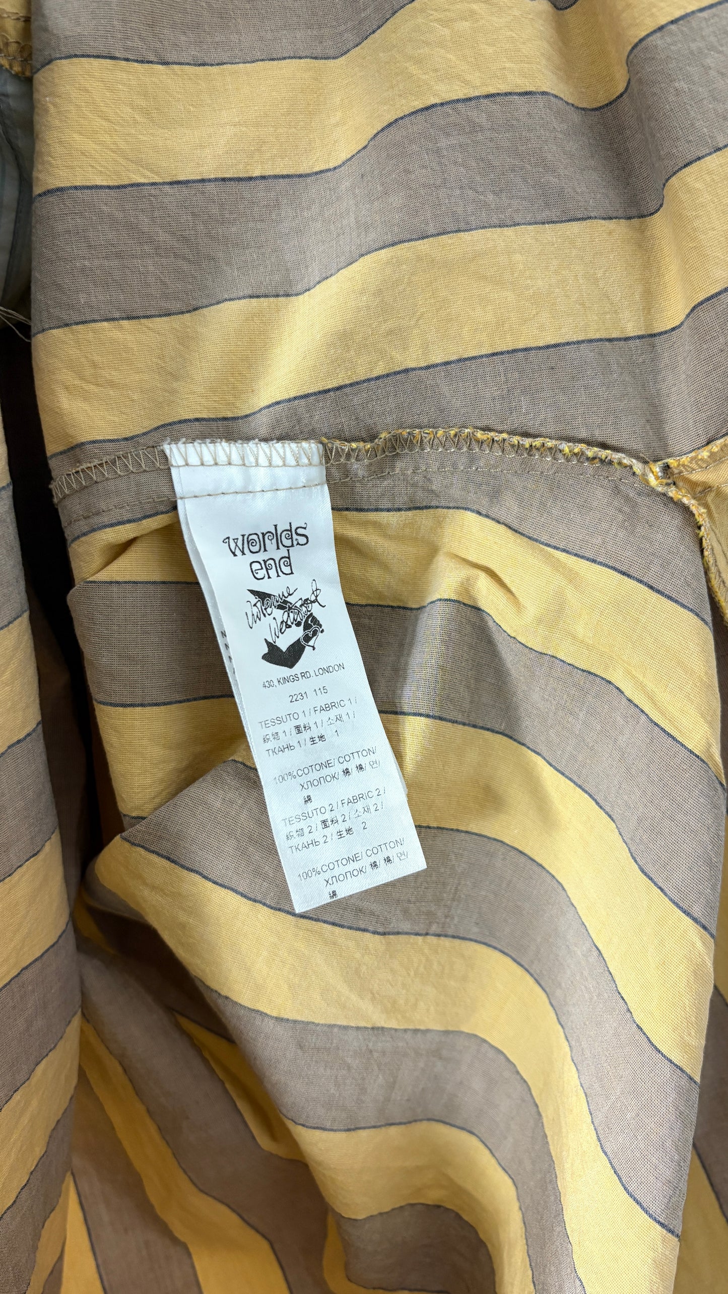 Vivienne Westwood worlds end classics bib shirt