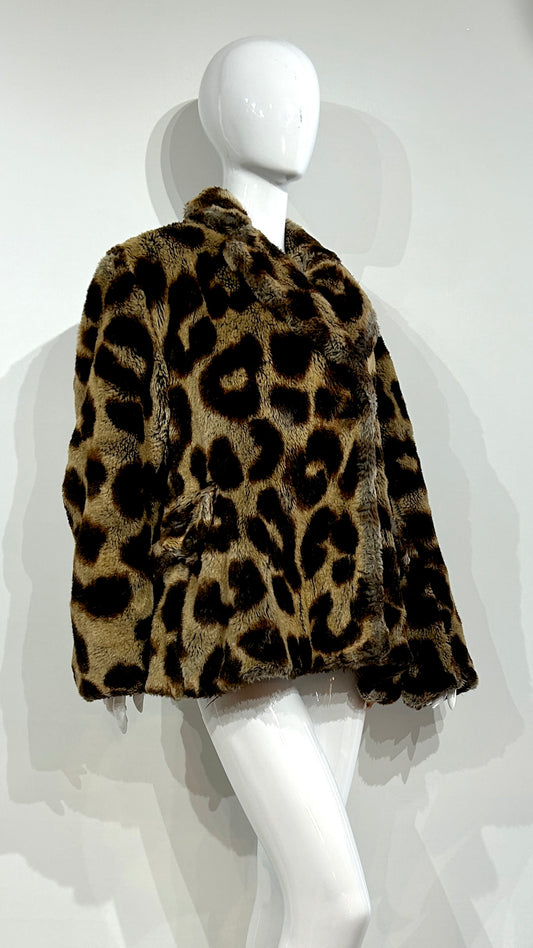Vivienne Westwood S/S 1992/1993 'always on camera' faux fur jacket