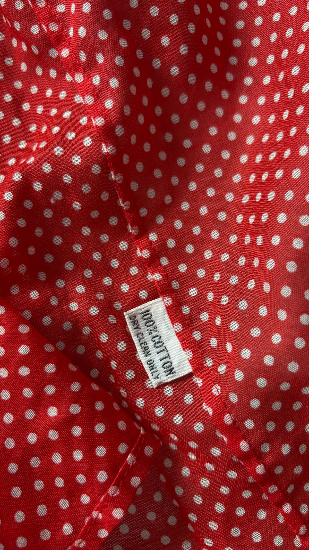 Nina Ricci 1970's polkadot tiered ruffle blouse