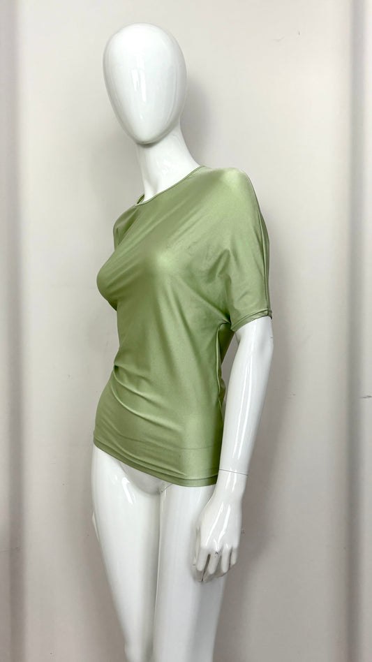 John Galliano 90's asymmetric lycra top