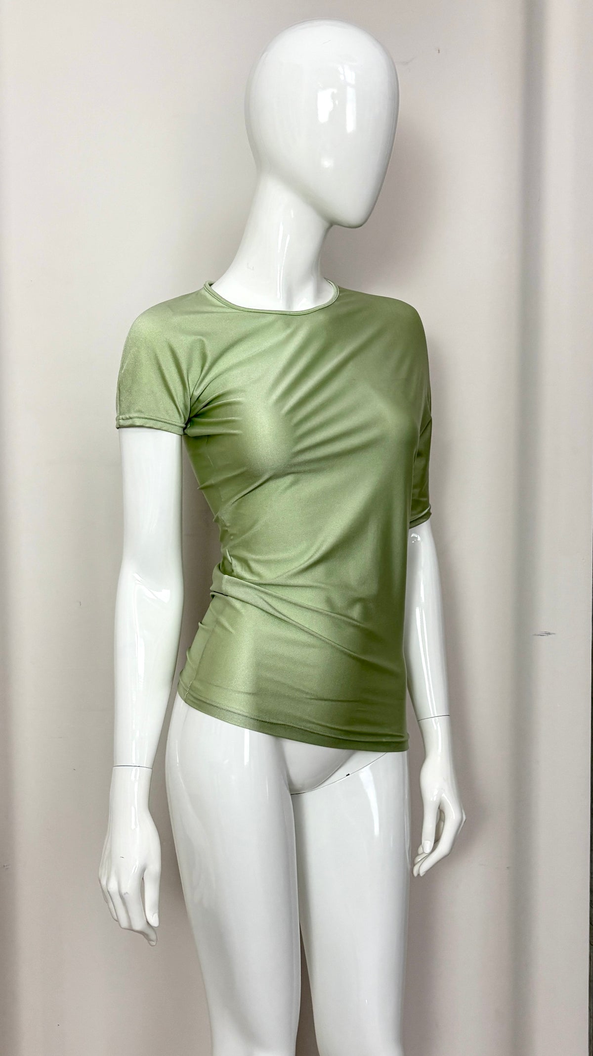 John Galliano 90's asymmetric lycra top