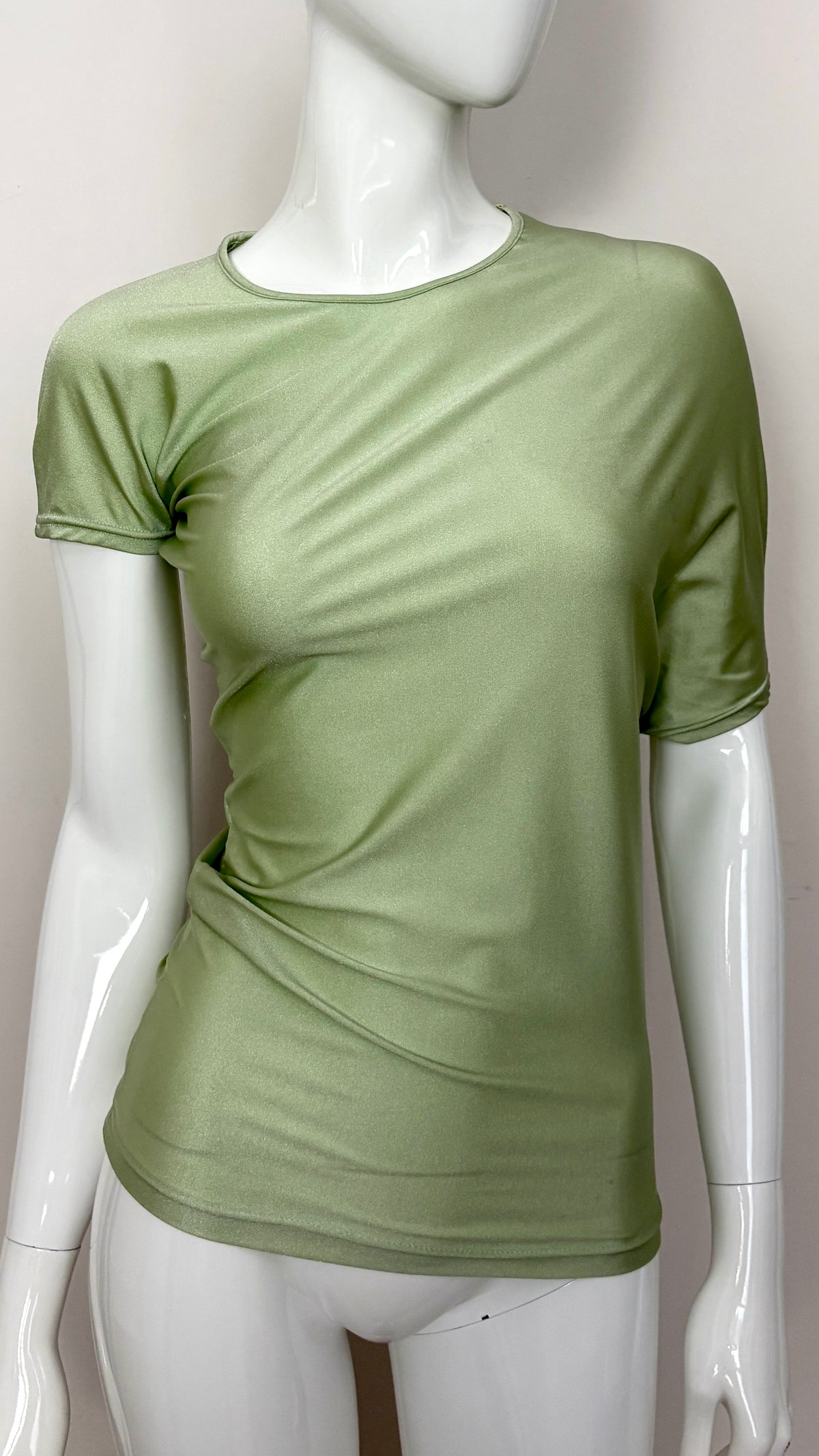 John Galliano 90's asymmetric lycra top
