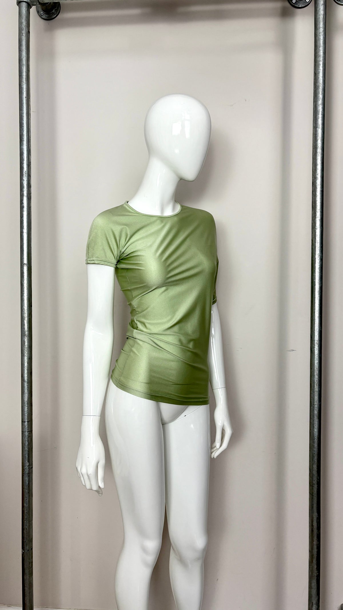 John Galliano 90's asymmetric lycra top