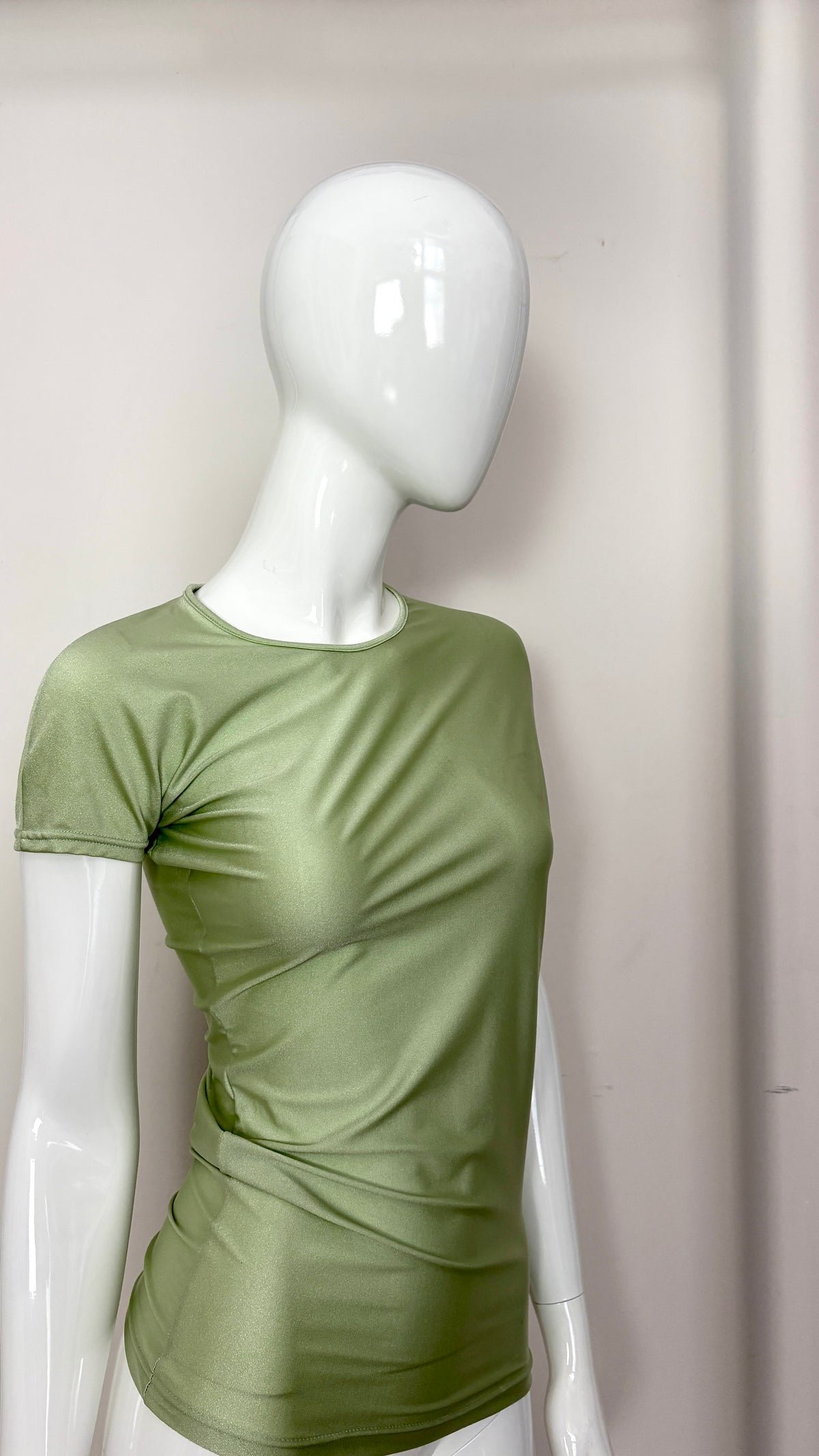 John Galliano 90's asymmetric lycra top