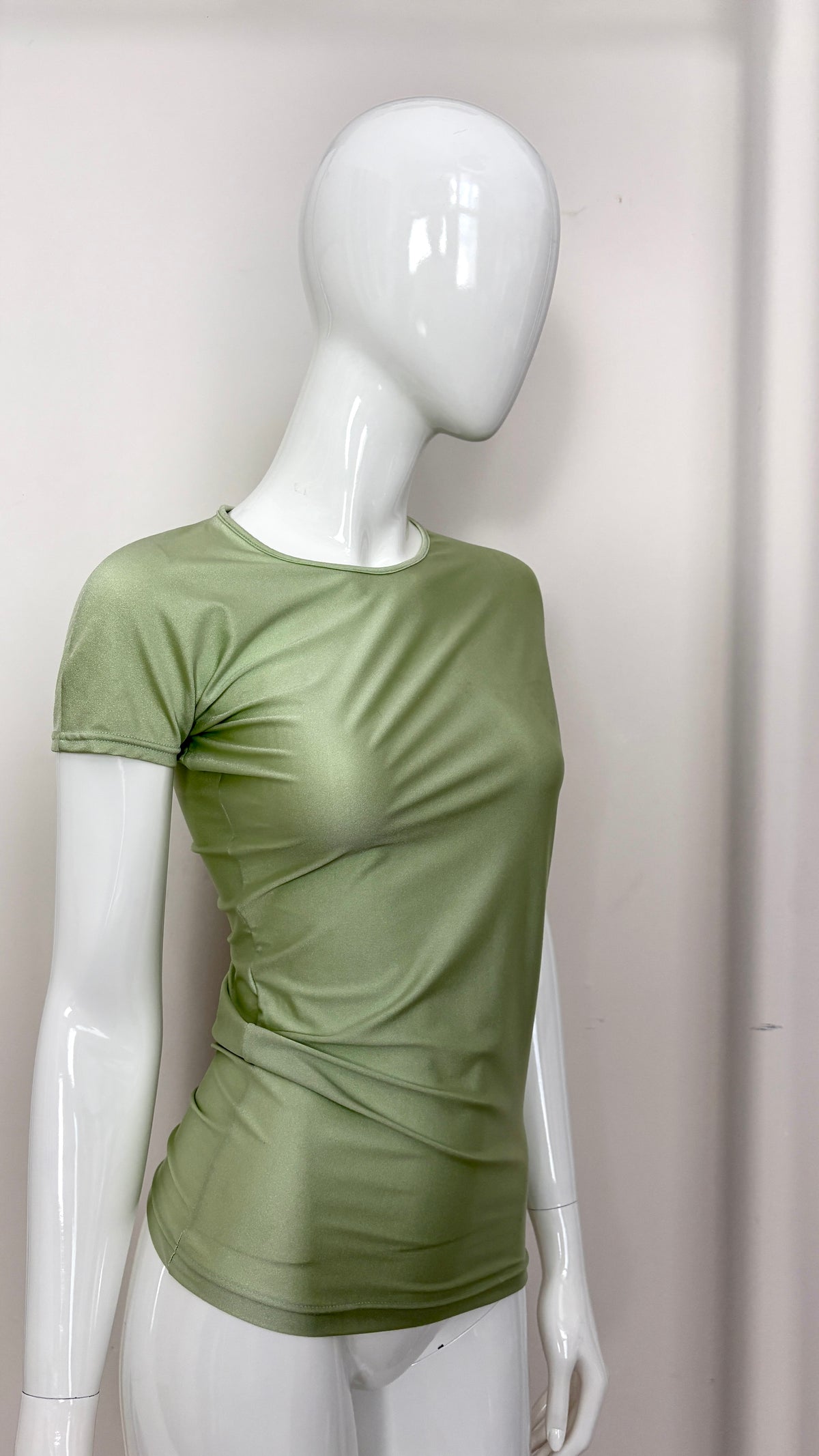 John Galliano 90's asymmetric lycra top