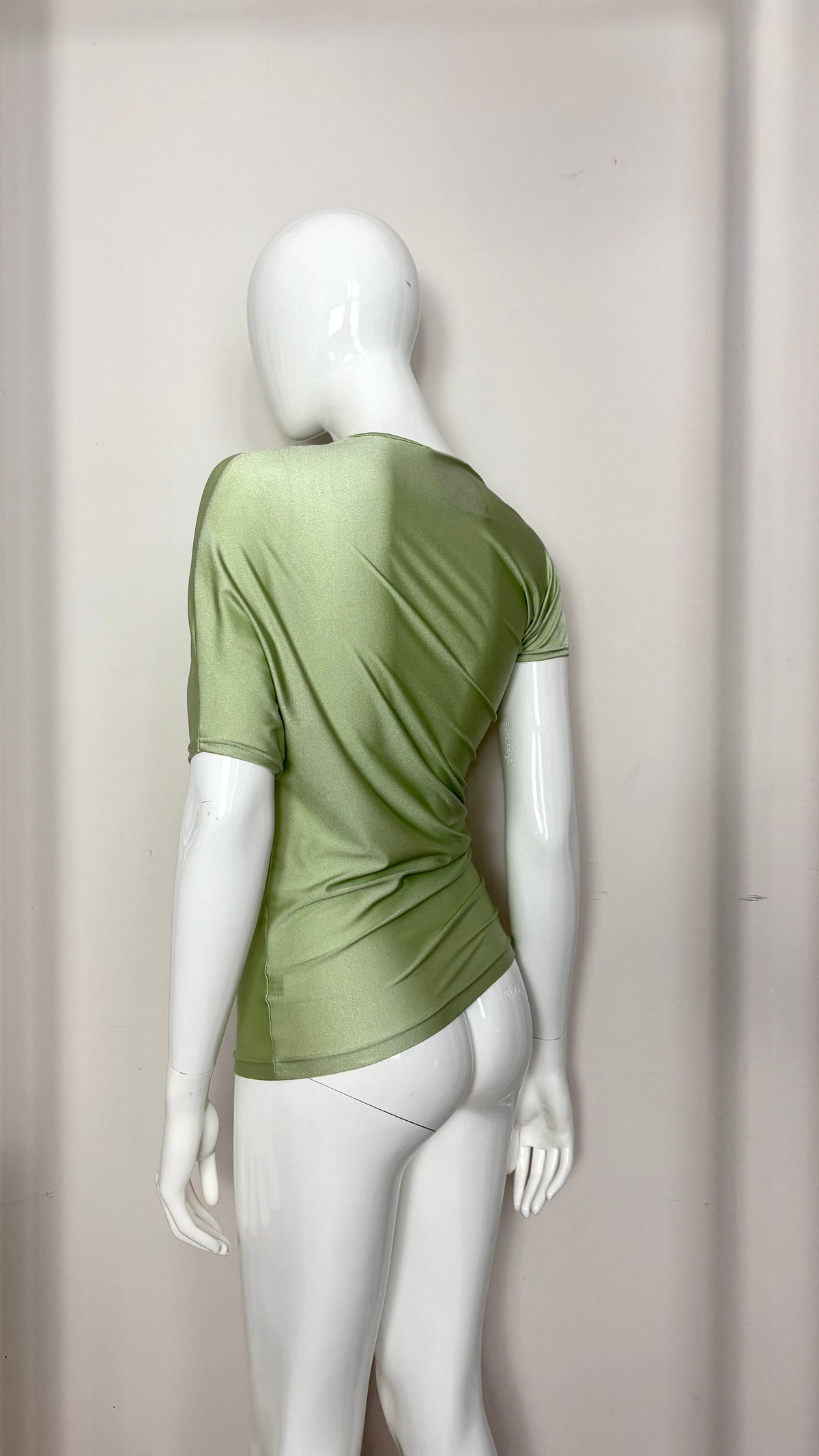 John Galliano 90's asymmetric lycra top