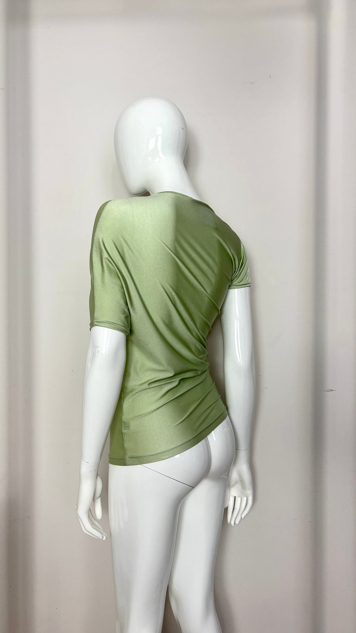 John Galliano 90's asymmetric lycra top