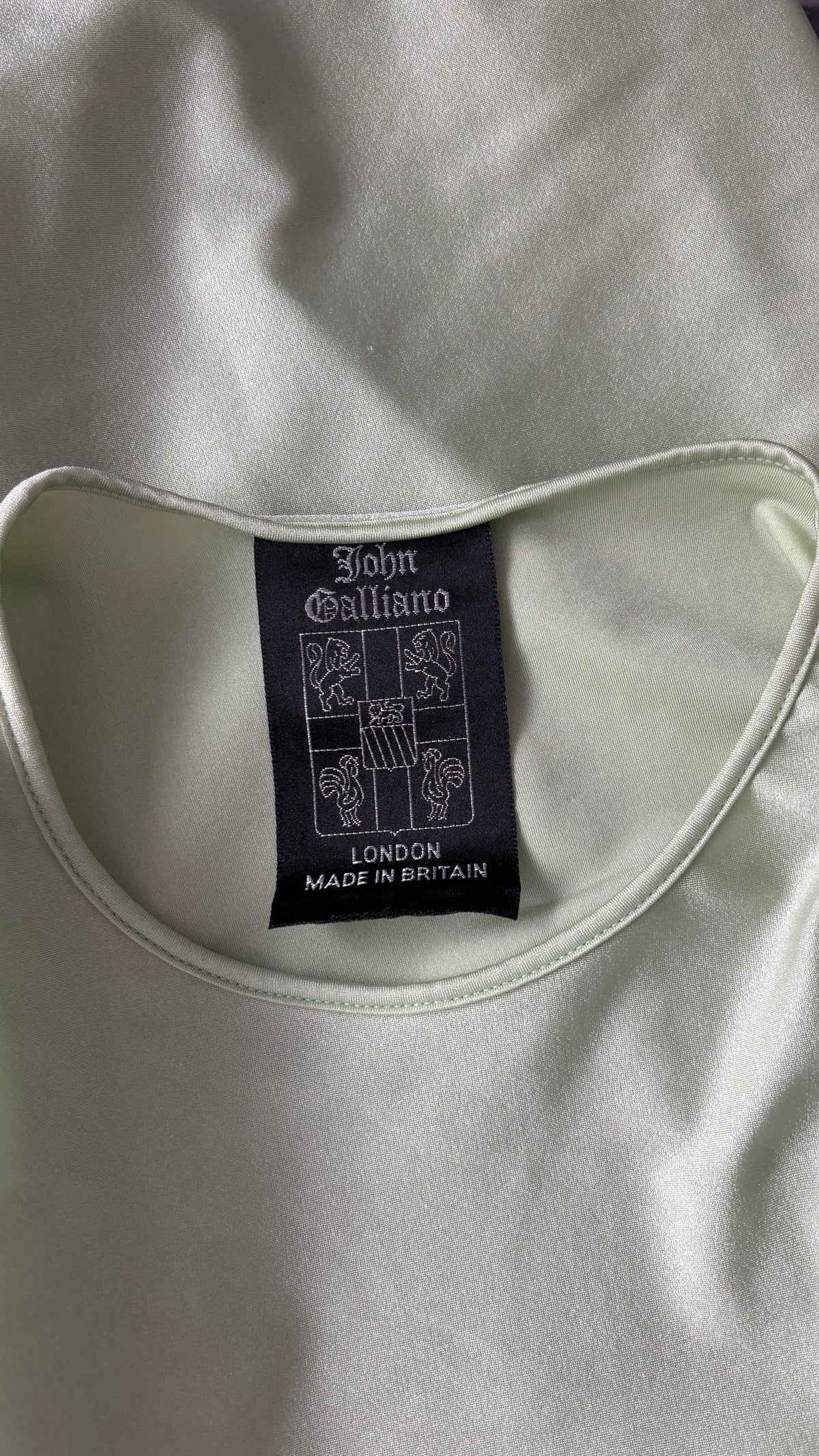 John Galliano 90's asymmetric lycra top