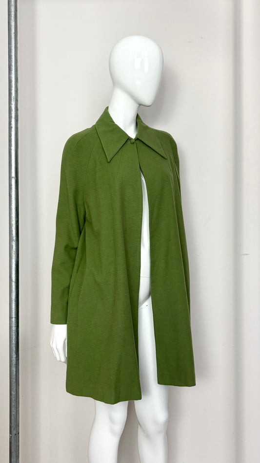 Sybilla pea green wool coat