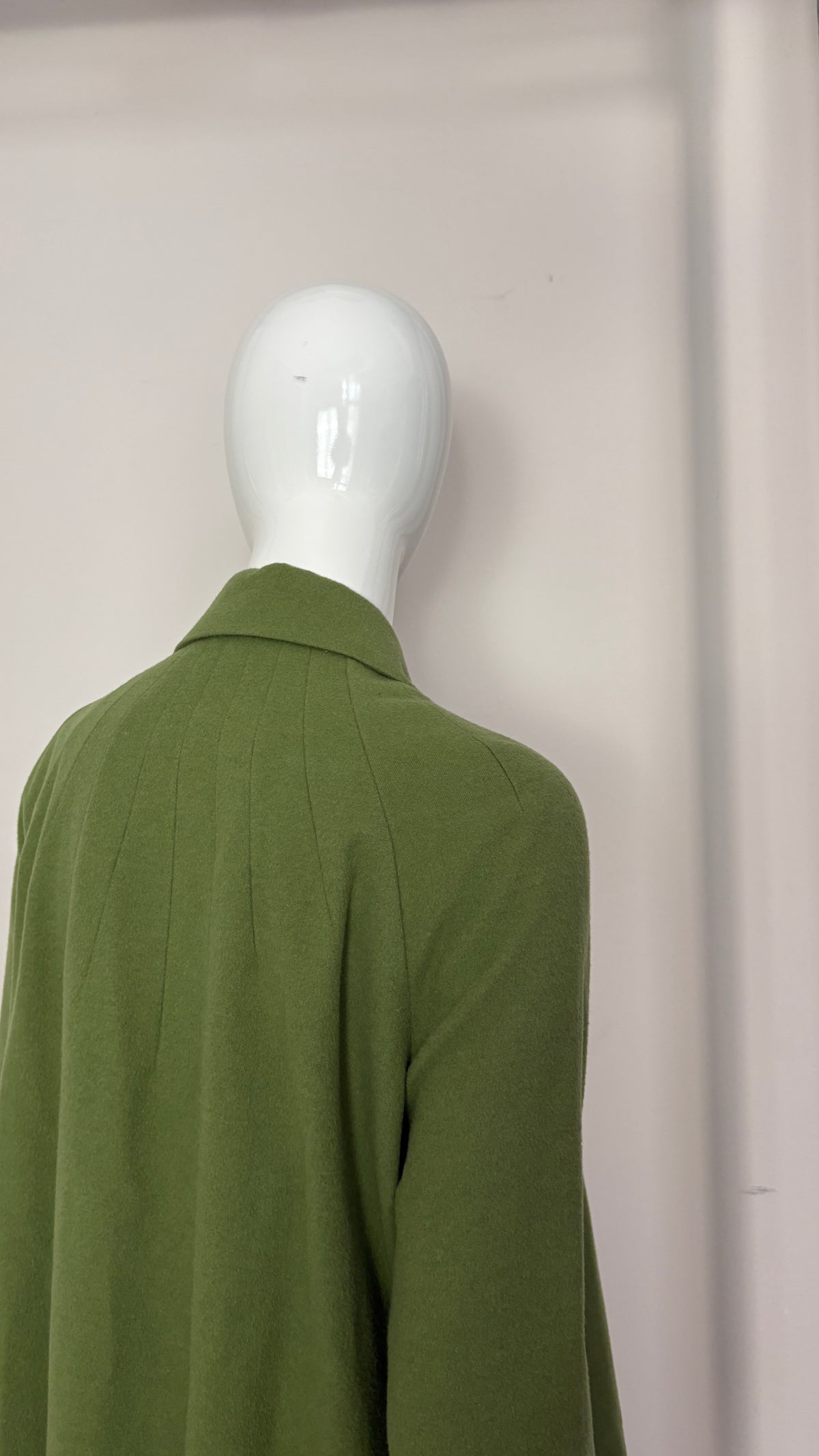 Sybilla pea green wool coat