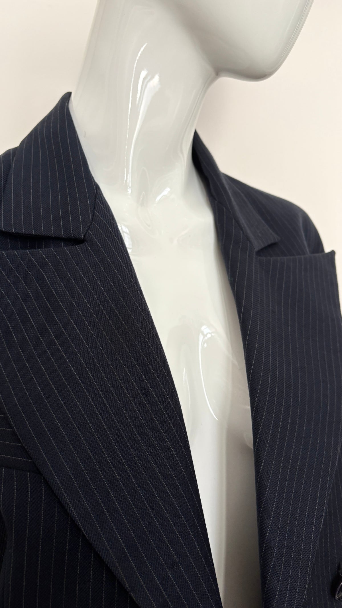 John Richmond hells angels pinstripe and leather tailored suit