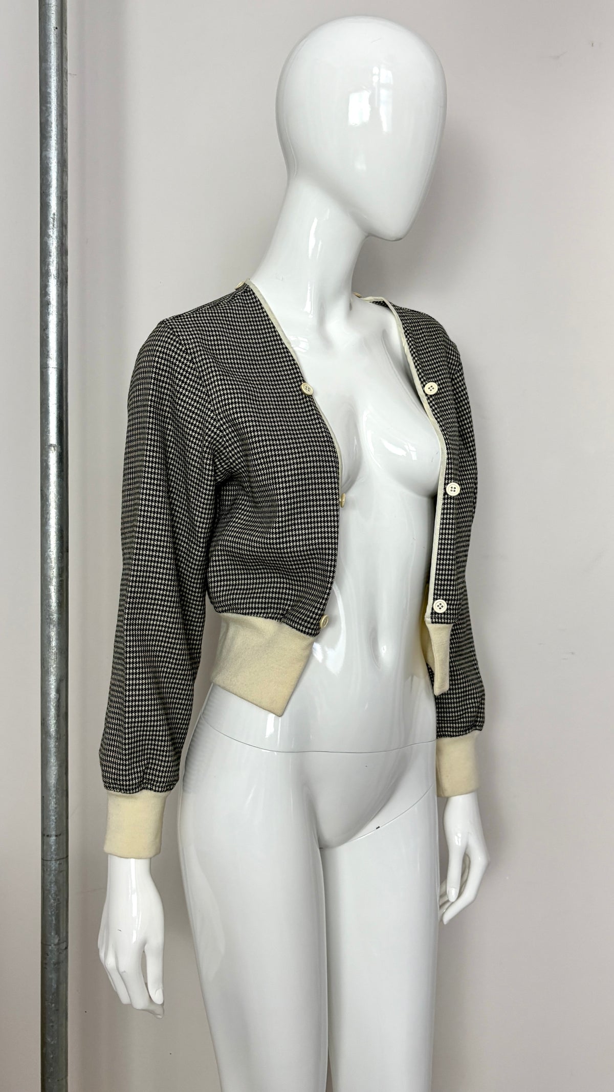 Comme des Garcons A/W 1989 double layered houndstooth jacket