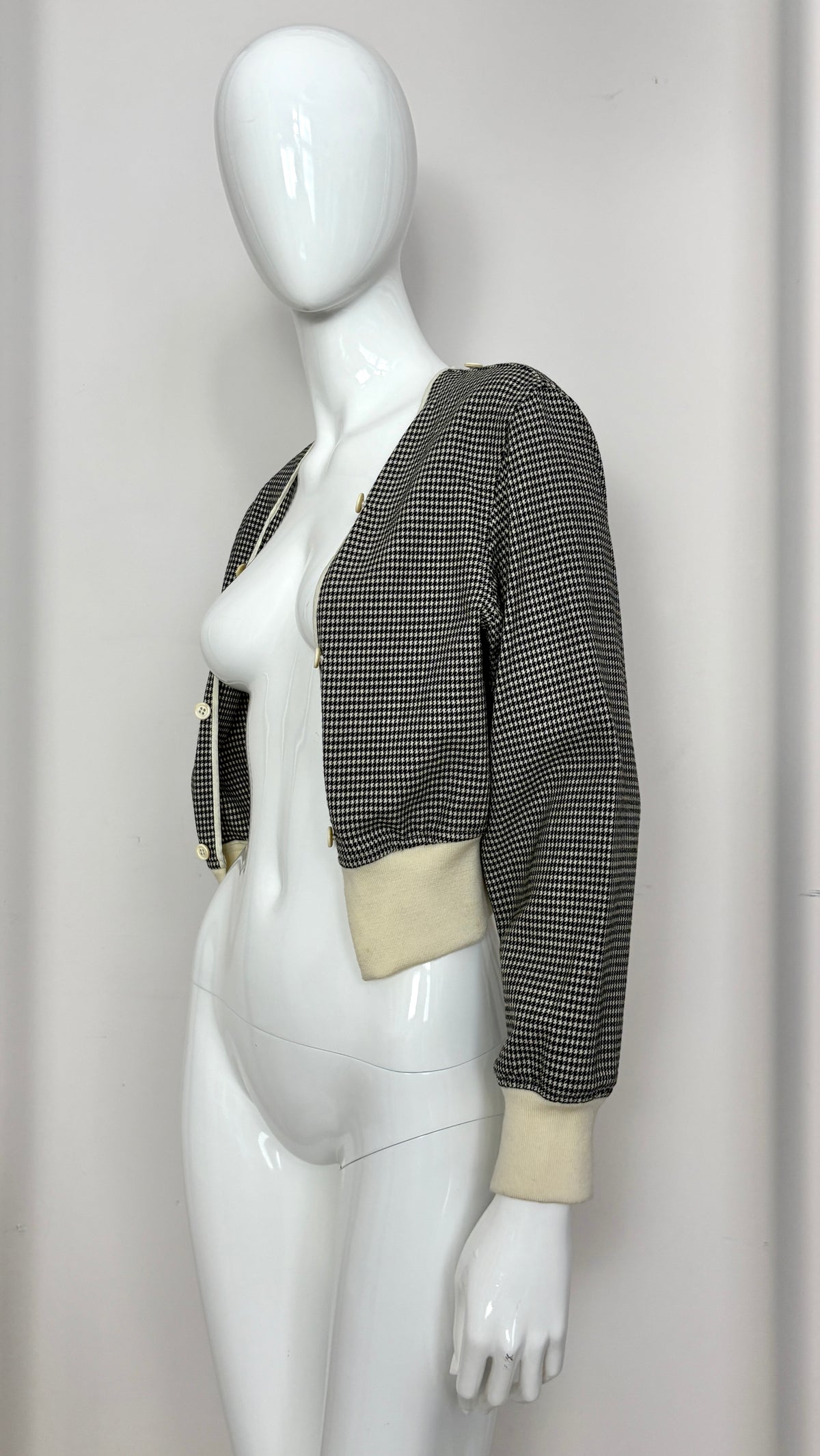 Comme des Garcons A/W 1989 double layered houndstooth jacket