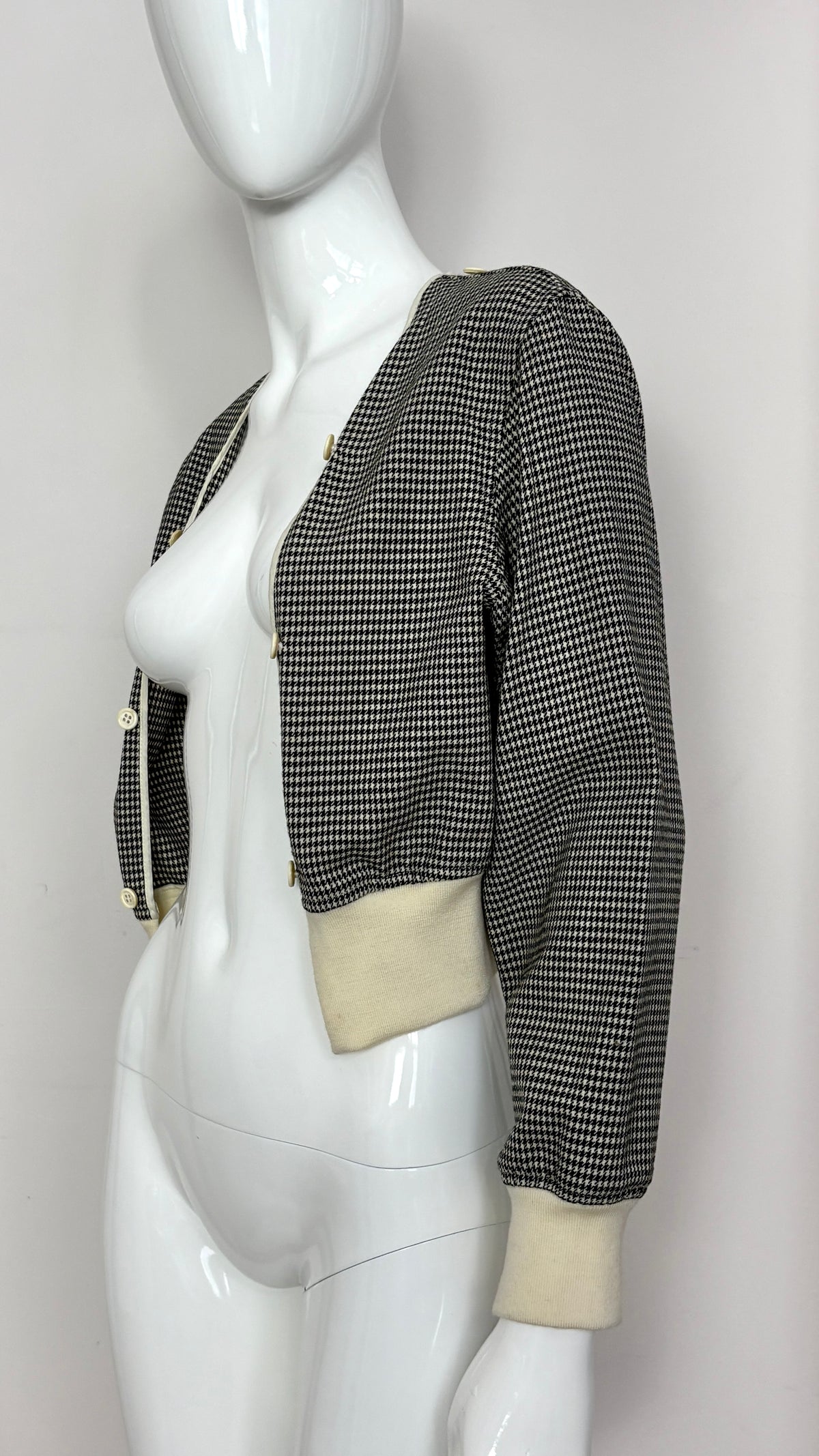 Comme des Garcons A/W 1989 double layered houndstooth jacket