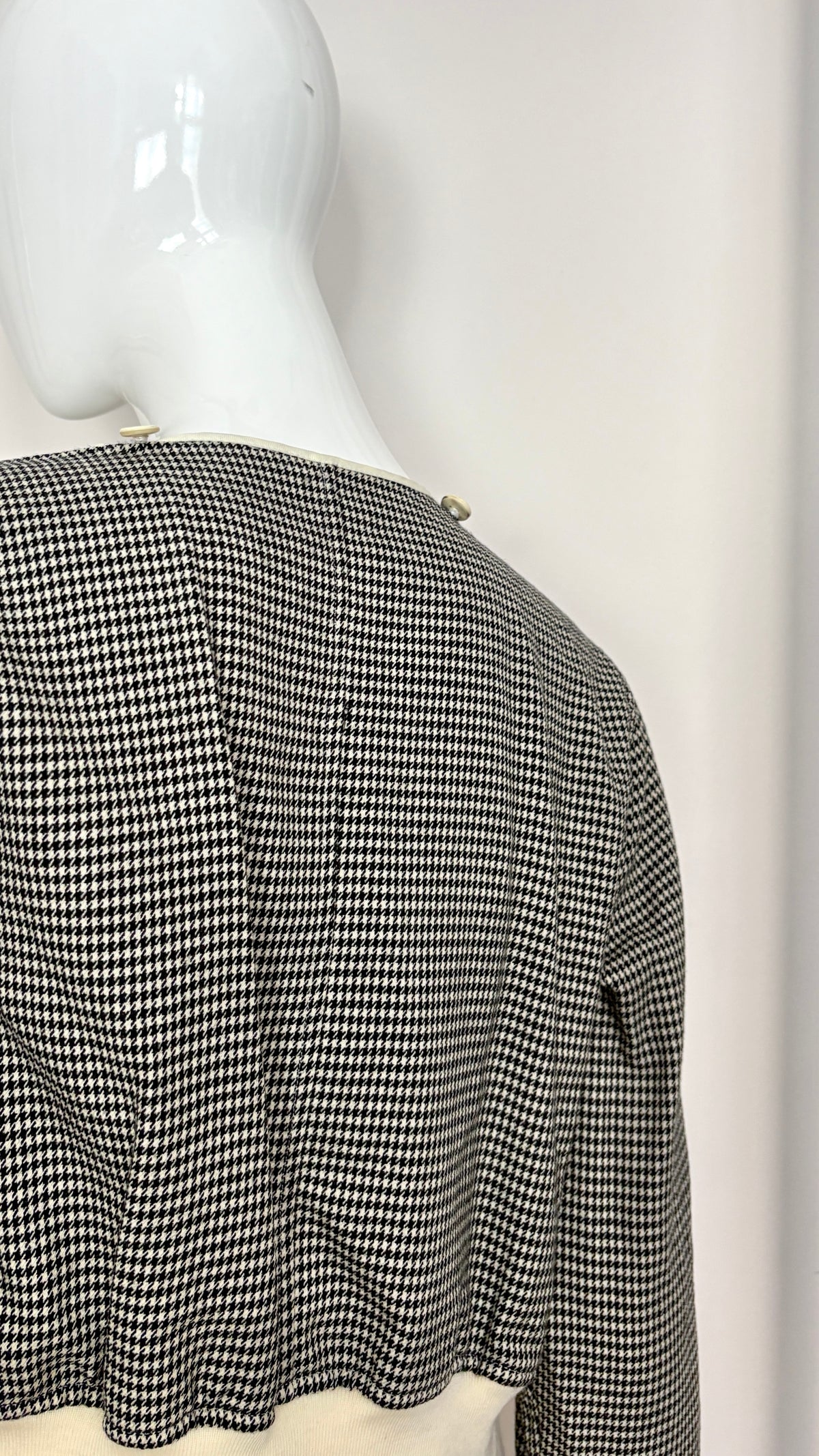 Comme des Garcons A/W 1989 double layered houndstooth jacket