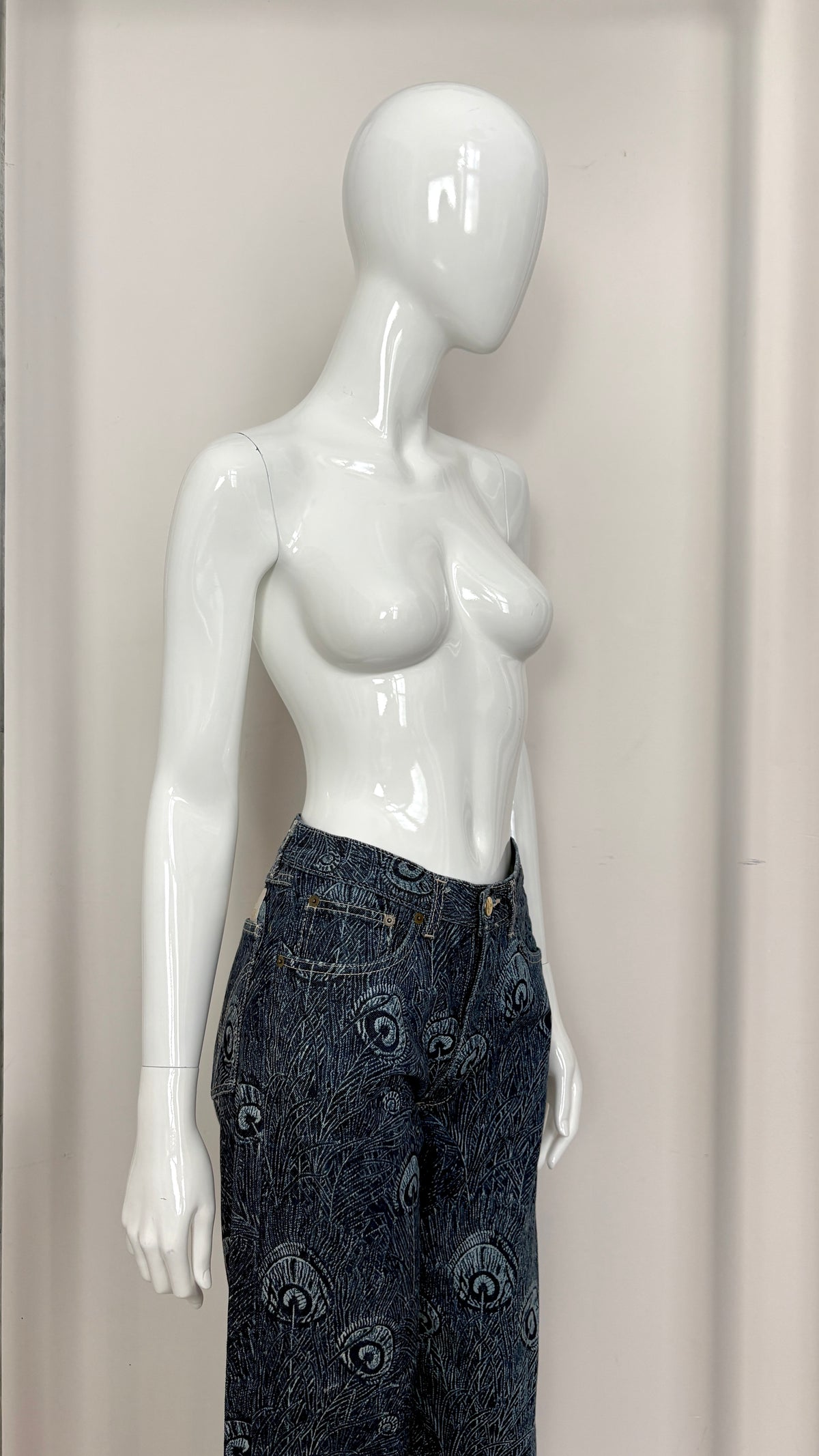 Vivienne Westwood A/W 1994 "On Liberty" feather jeans