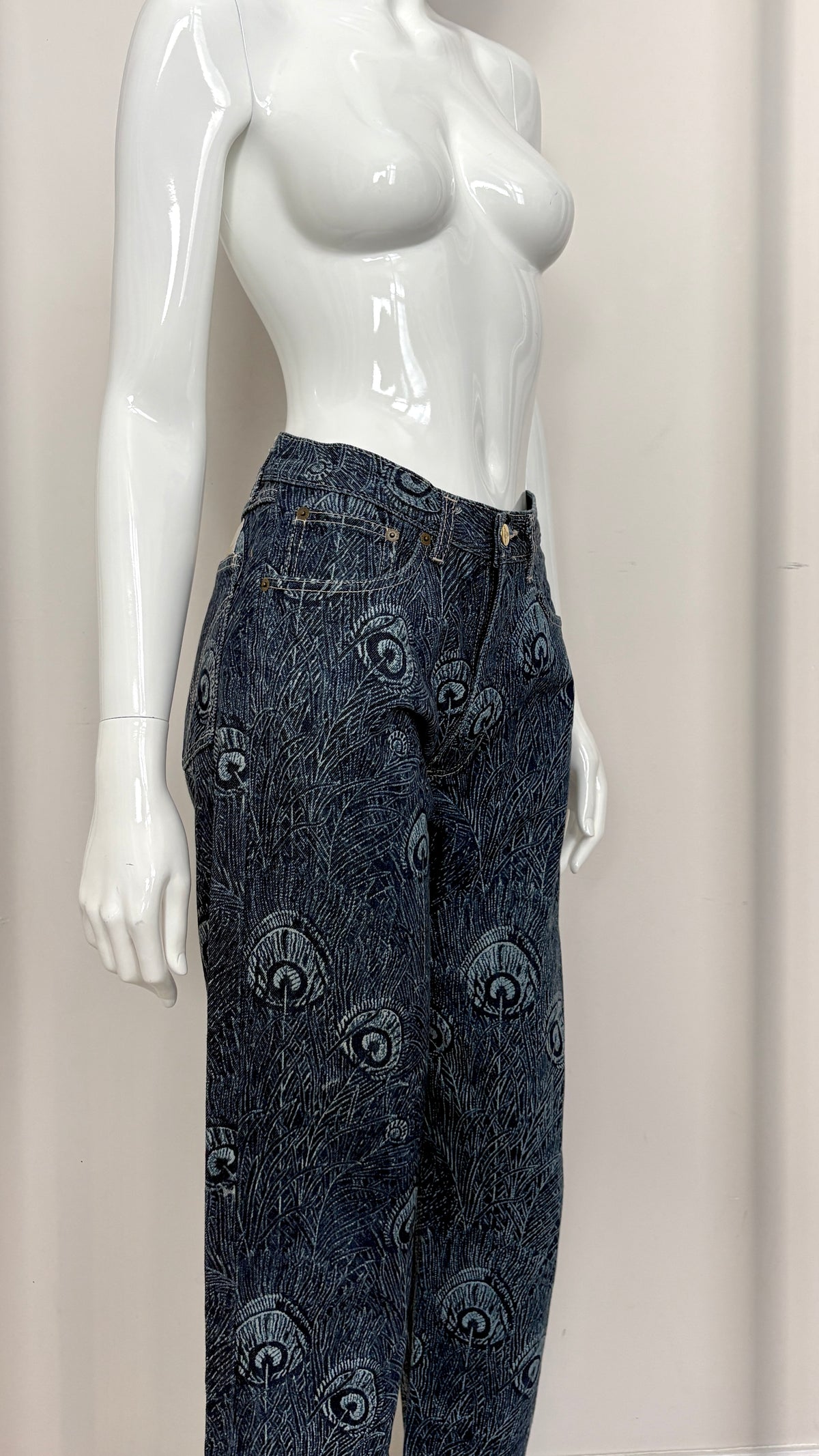 Vivienne Westwood A/W 1994 "On Liberty" feather jeans