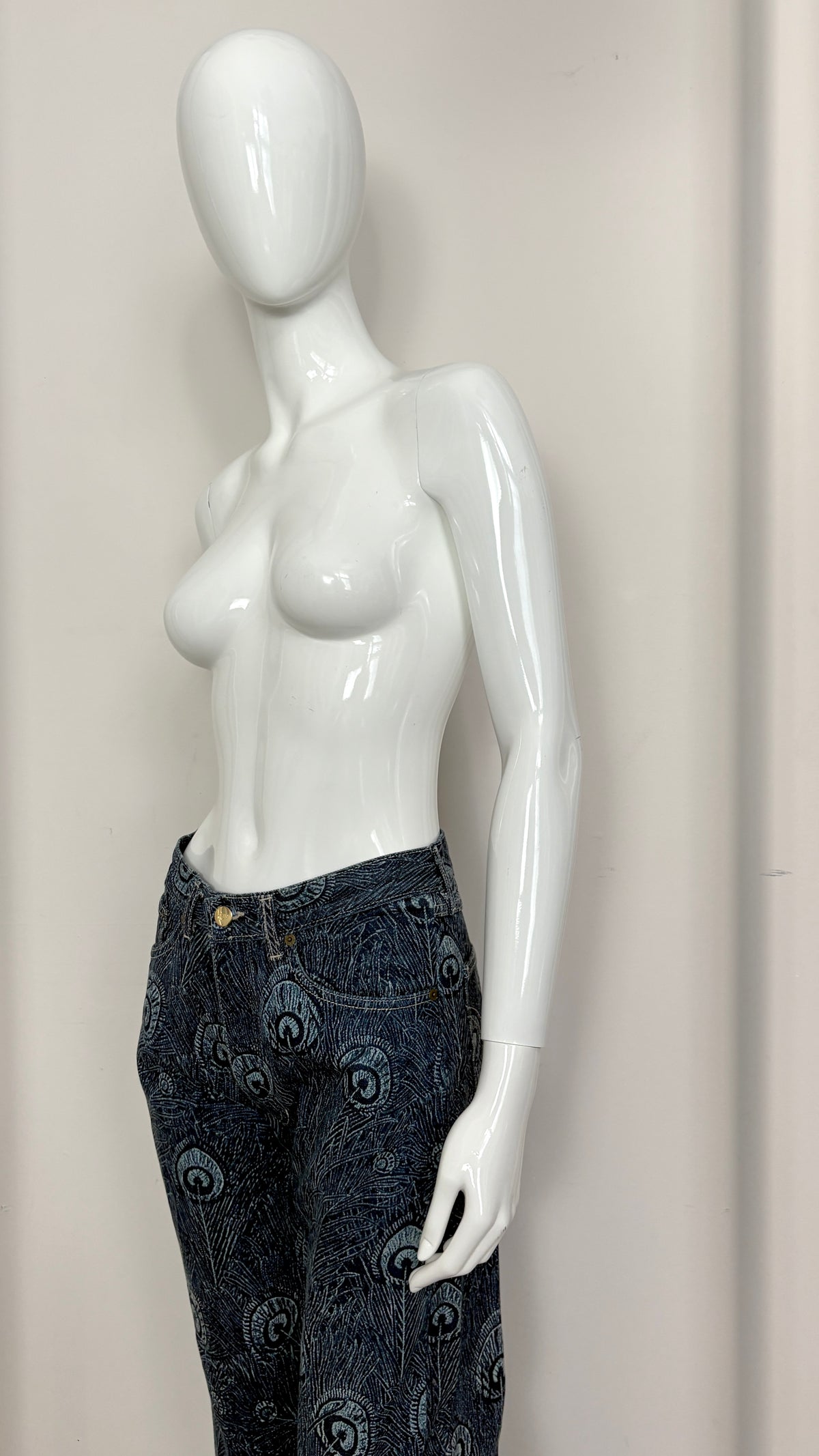 Vivienne Westwood A/W 1994 "On Liberty" feather jeans