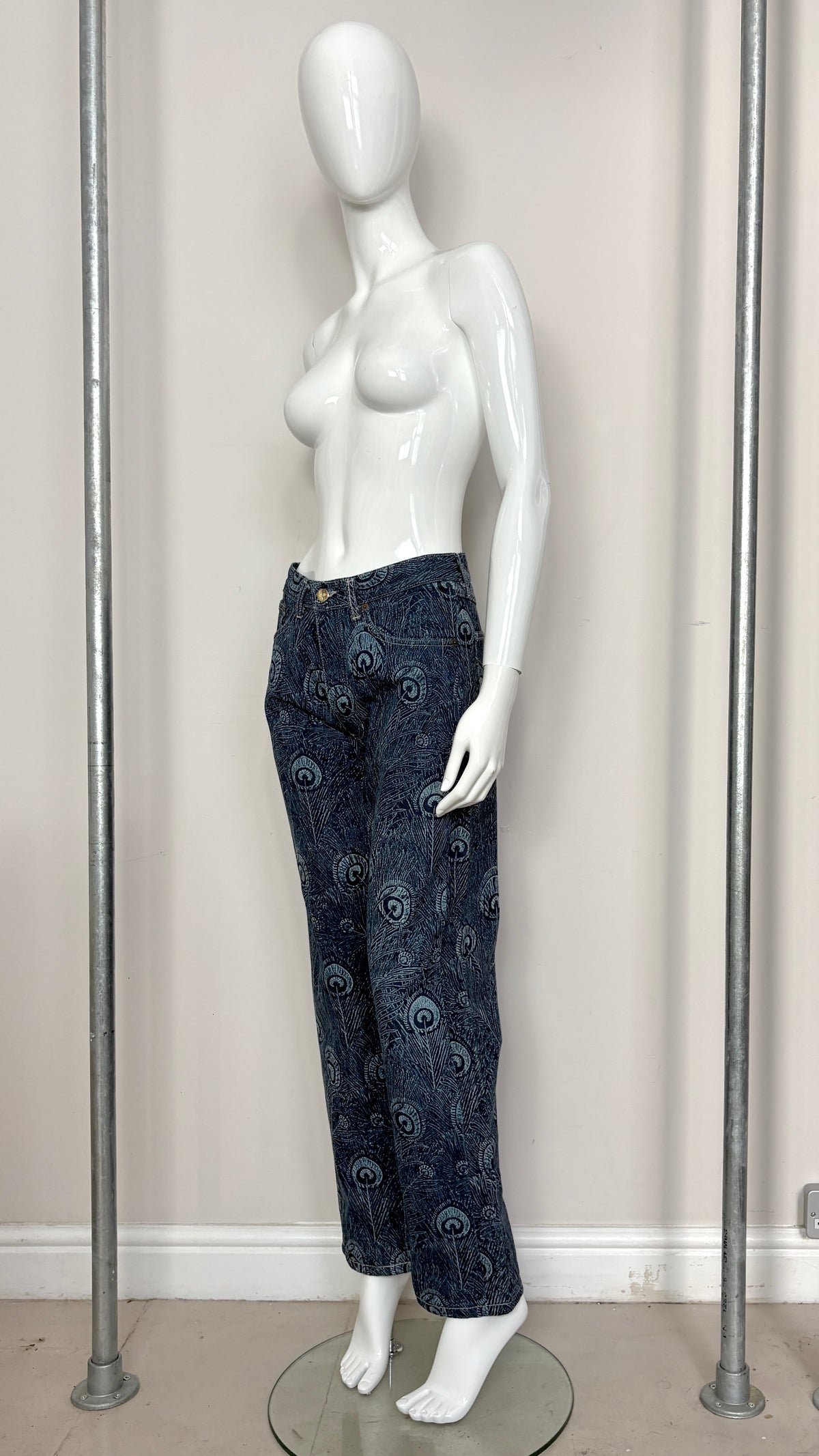 Vivienne Westwood A/W 1994 "On Liberty" feather jeans