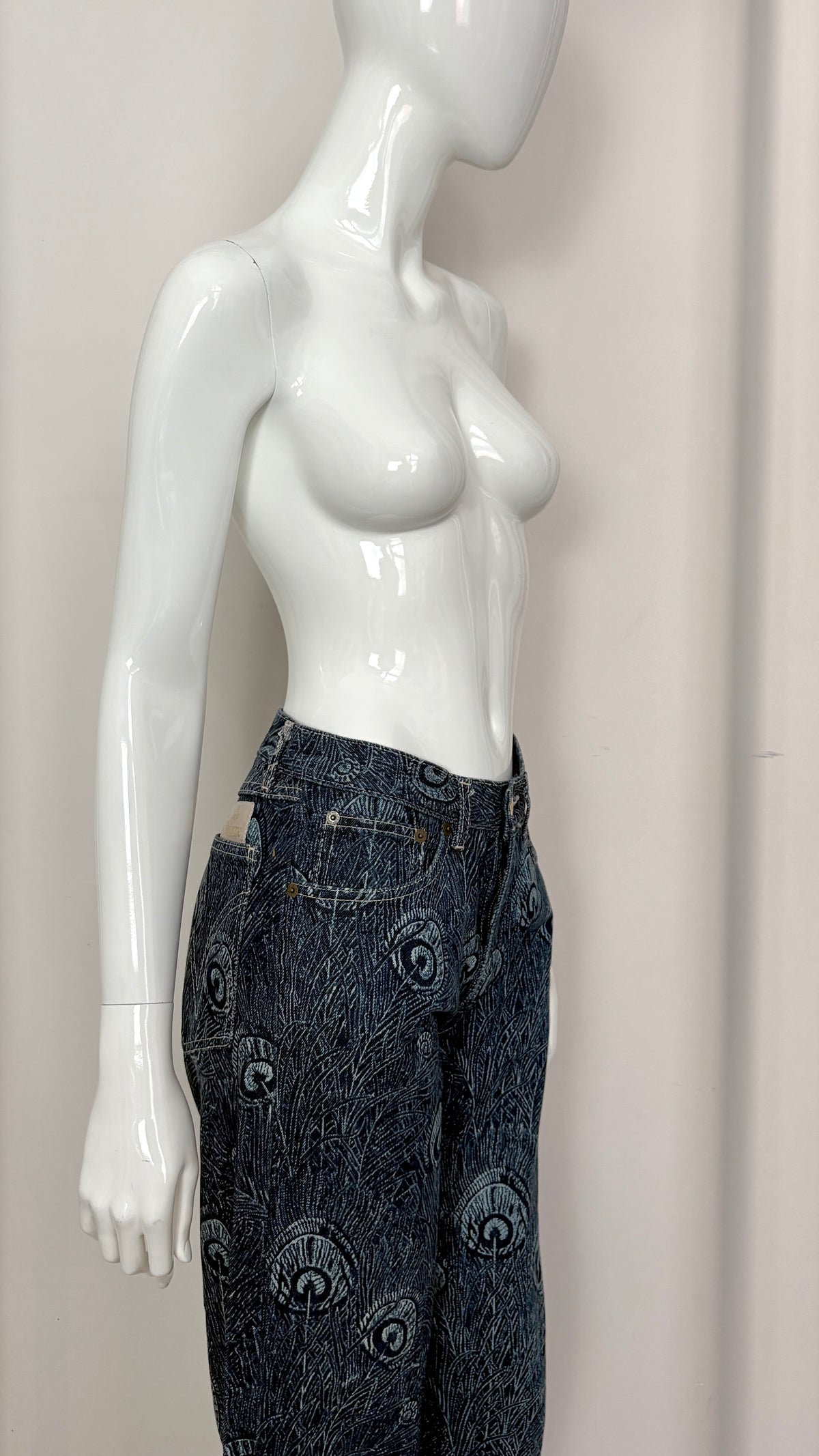 Vivienne Westwood A/W 1994 "On Liberty" feather jeans