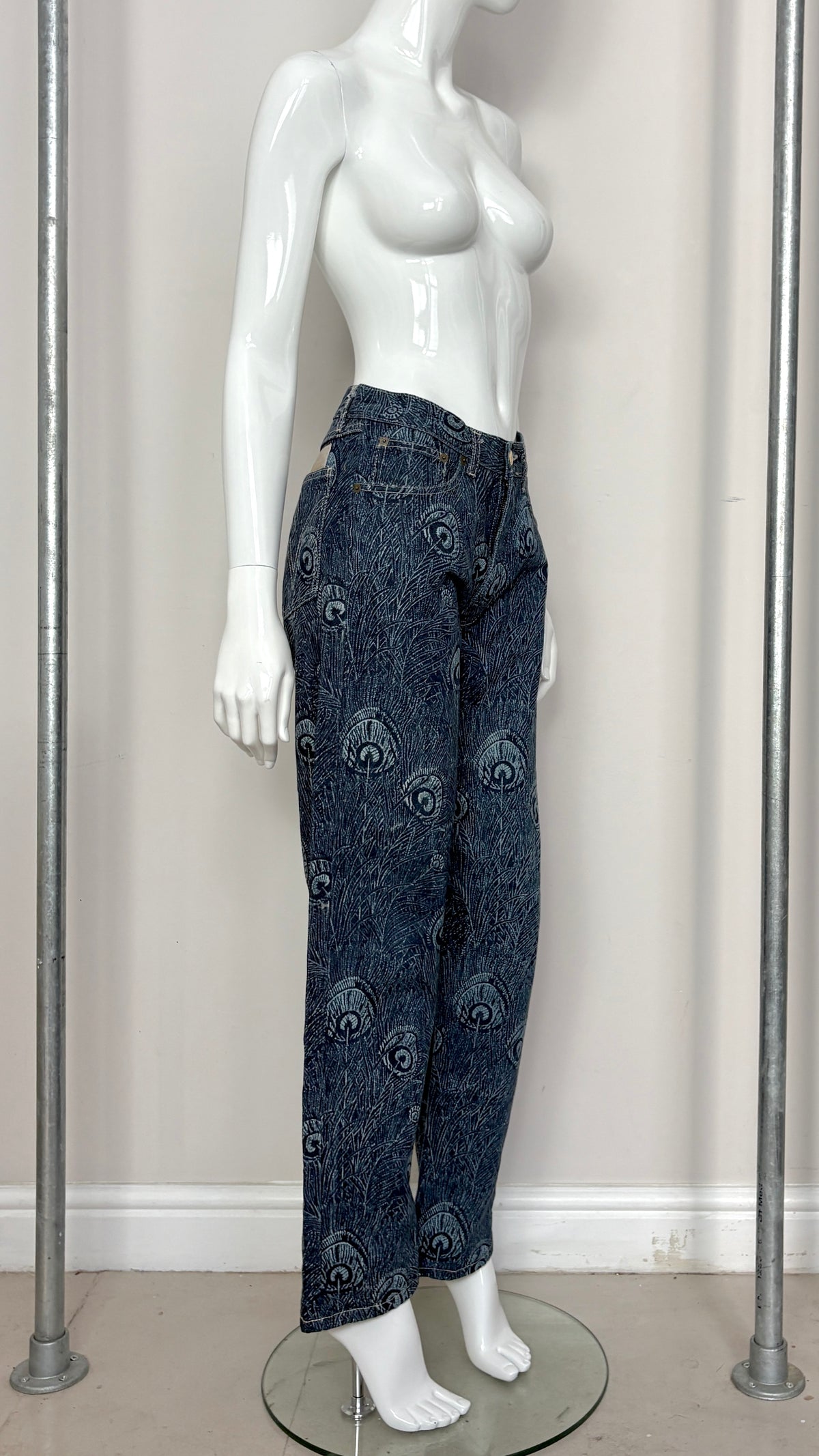Vivienne Westwood A/W 1994 "On Liberty" feather jeans