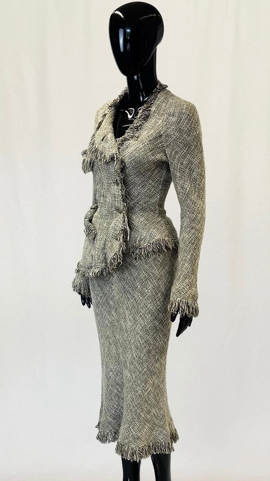 Vivienne Westwood S/S 1997 'Vive la bagatelle' fringe suit ensemble