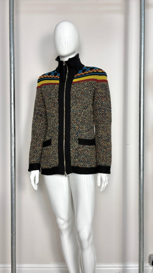 Jean Paul Gaultier 1995 knitted jumper with shoulderpads