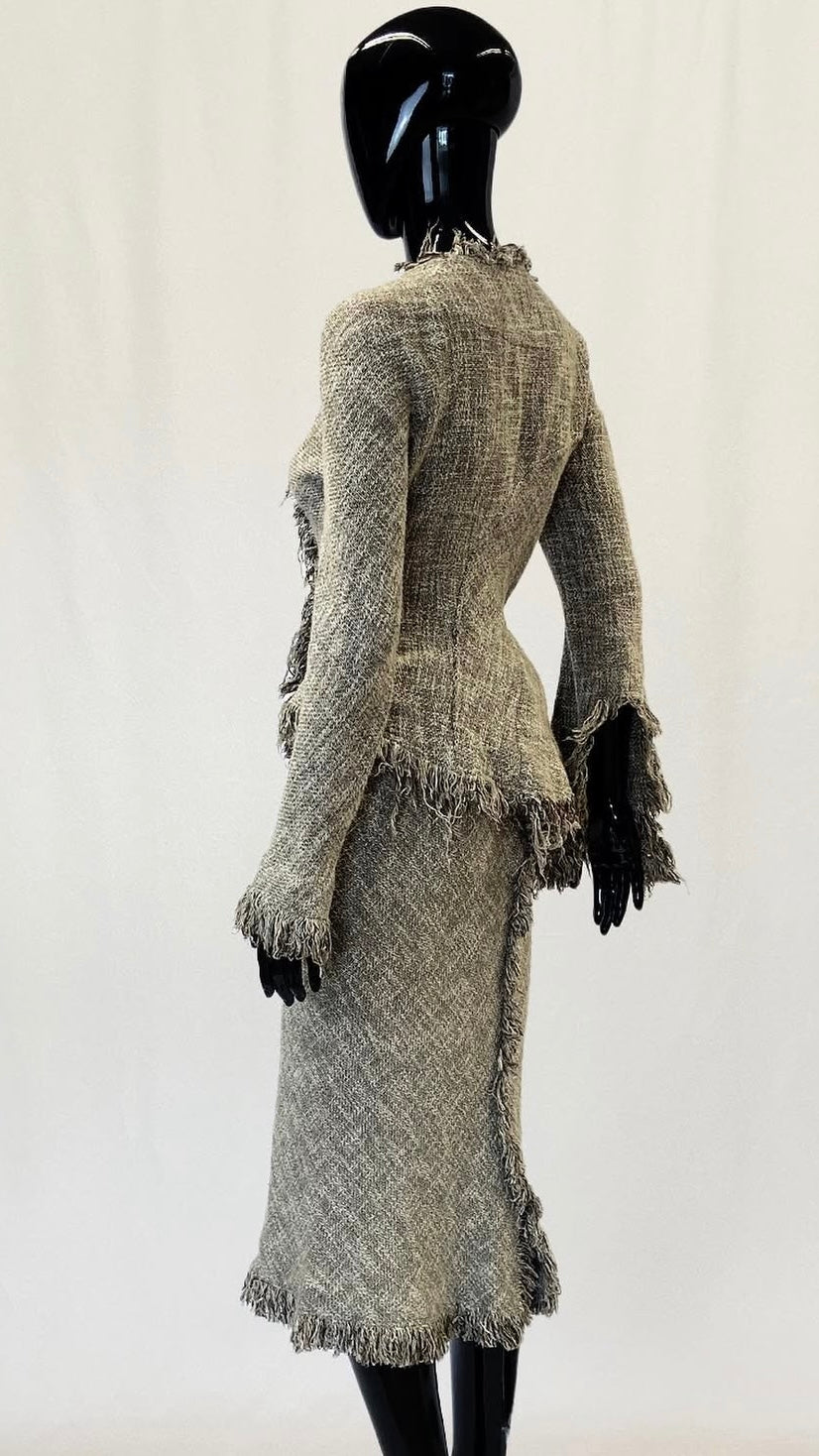 Vivienne Westwood S/S 1997 'Vive la bagatelle' fringe suit ensemble