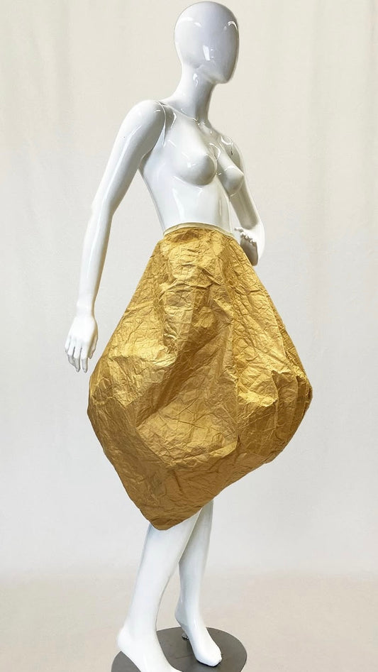 Comme des Garcons S/S 1997 'Body meets dress' paper skirt with envelope