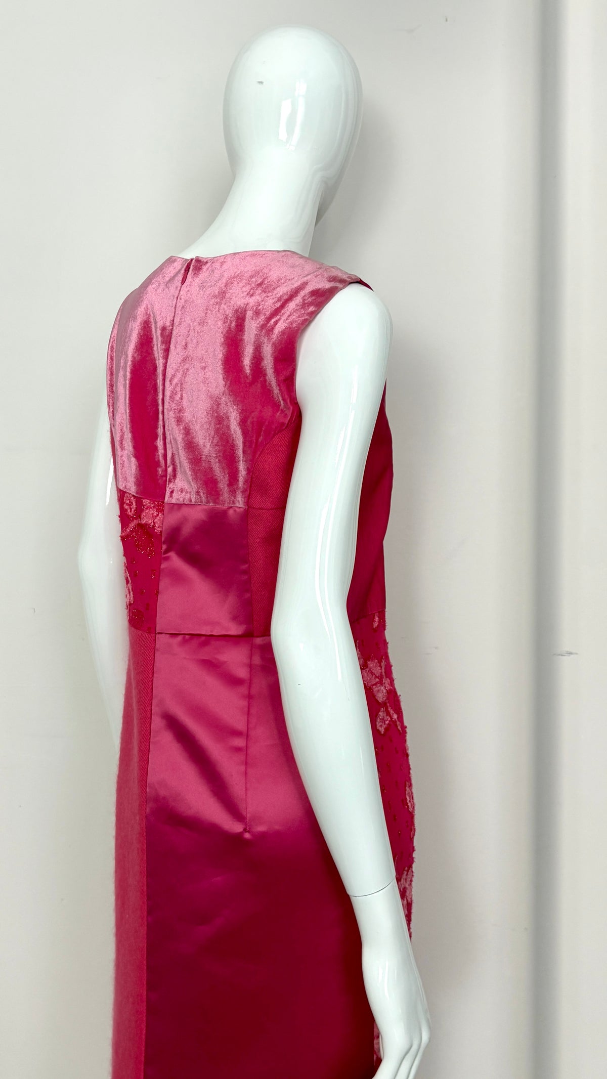Comme des Garcons tricot A/W 1999 patchwork mixed material dress