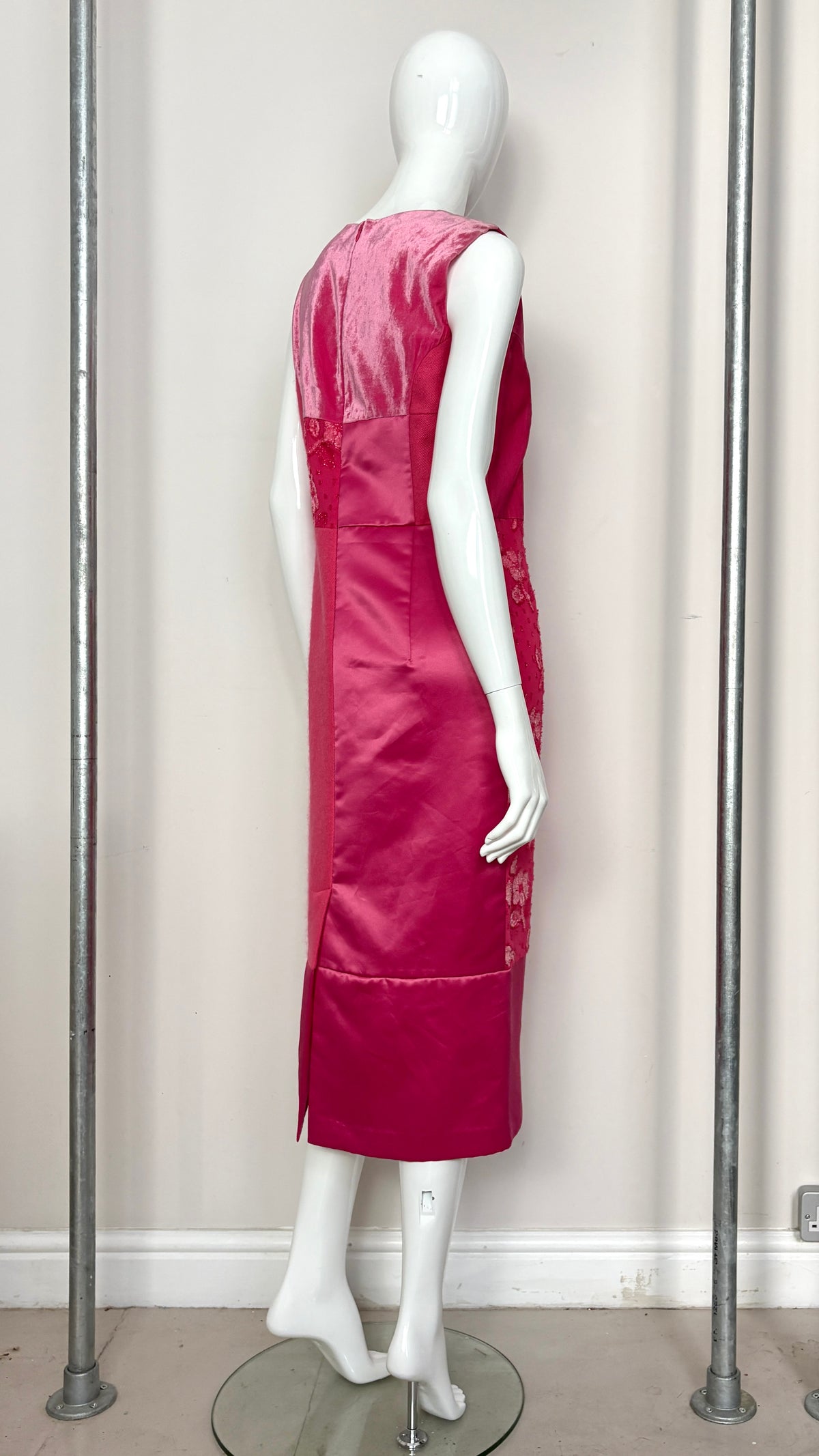 Comme des Garcons tricot A/W 1999 patchwork mixed material dress