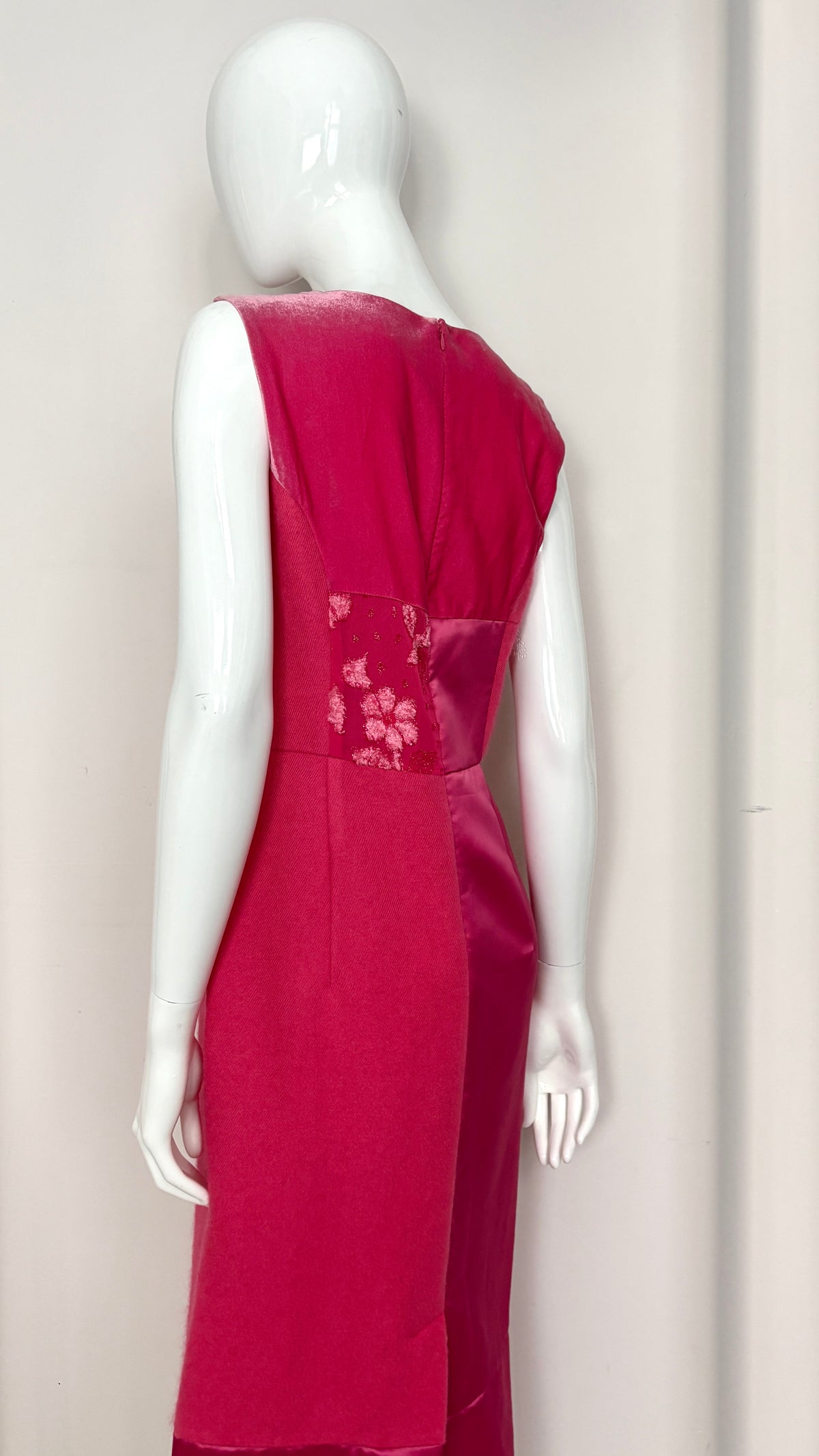 Comme des Garcons tricot A/W 1999 patchwork mixed material dress