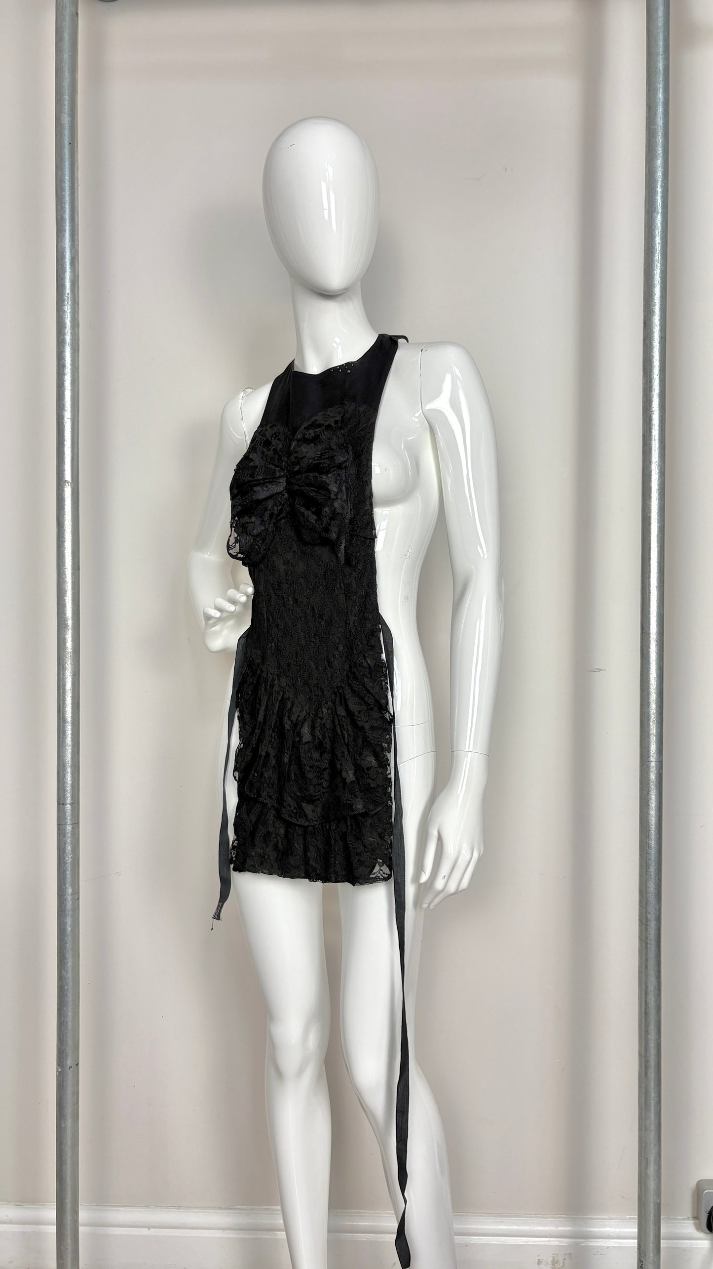 Margiela A/W 2002 lace gown apron