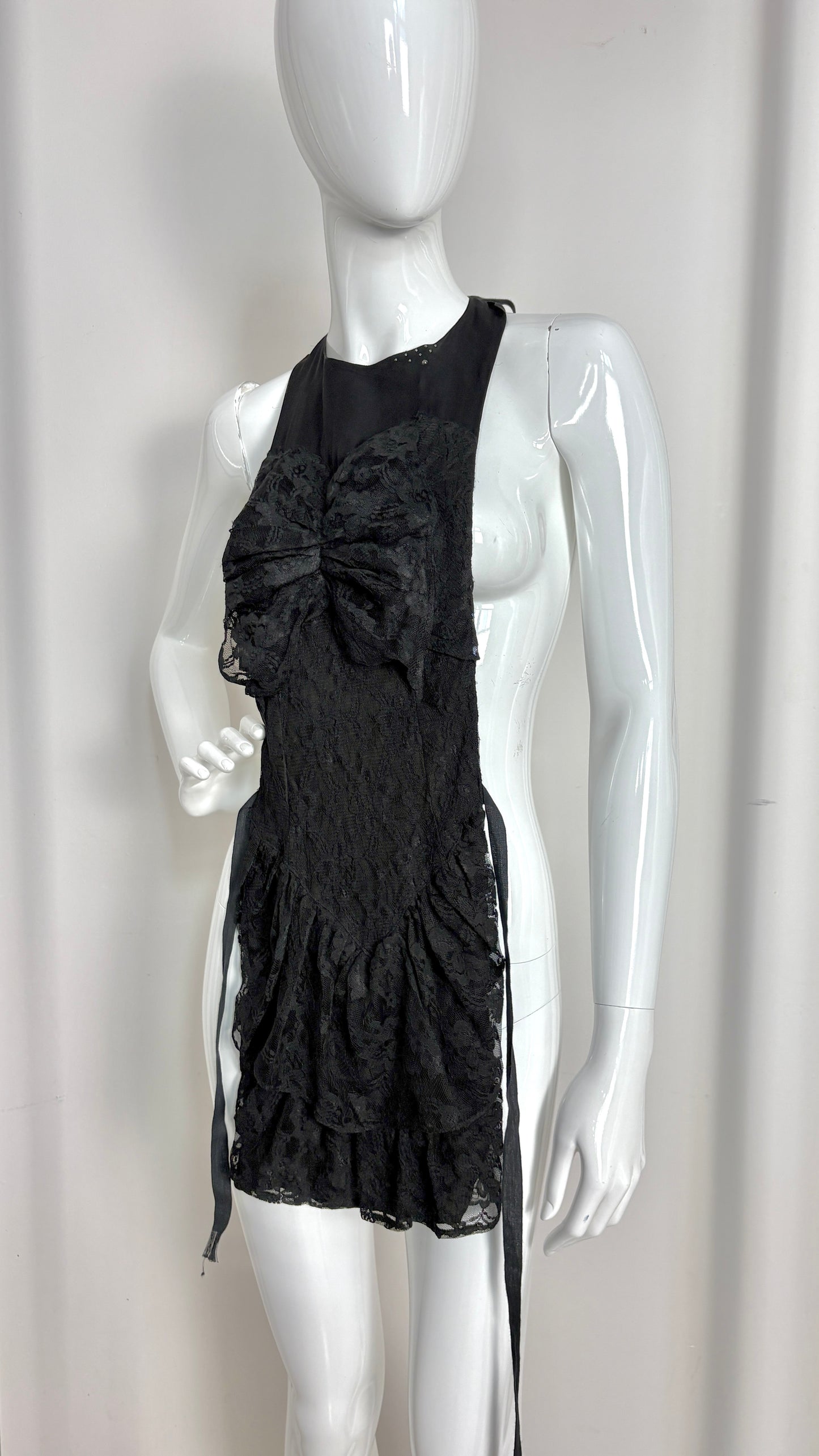 Margiela A/W 2002 lace gown apron