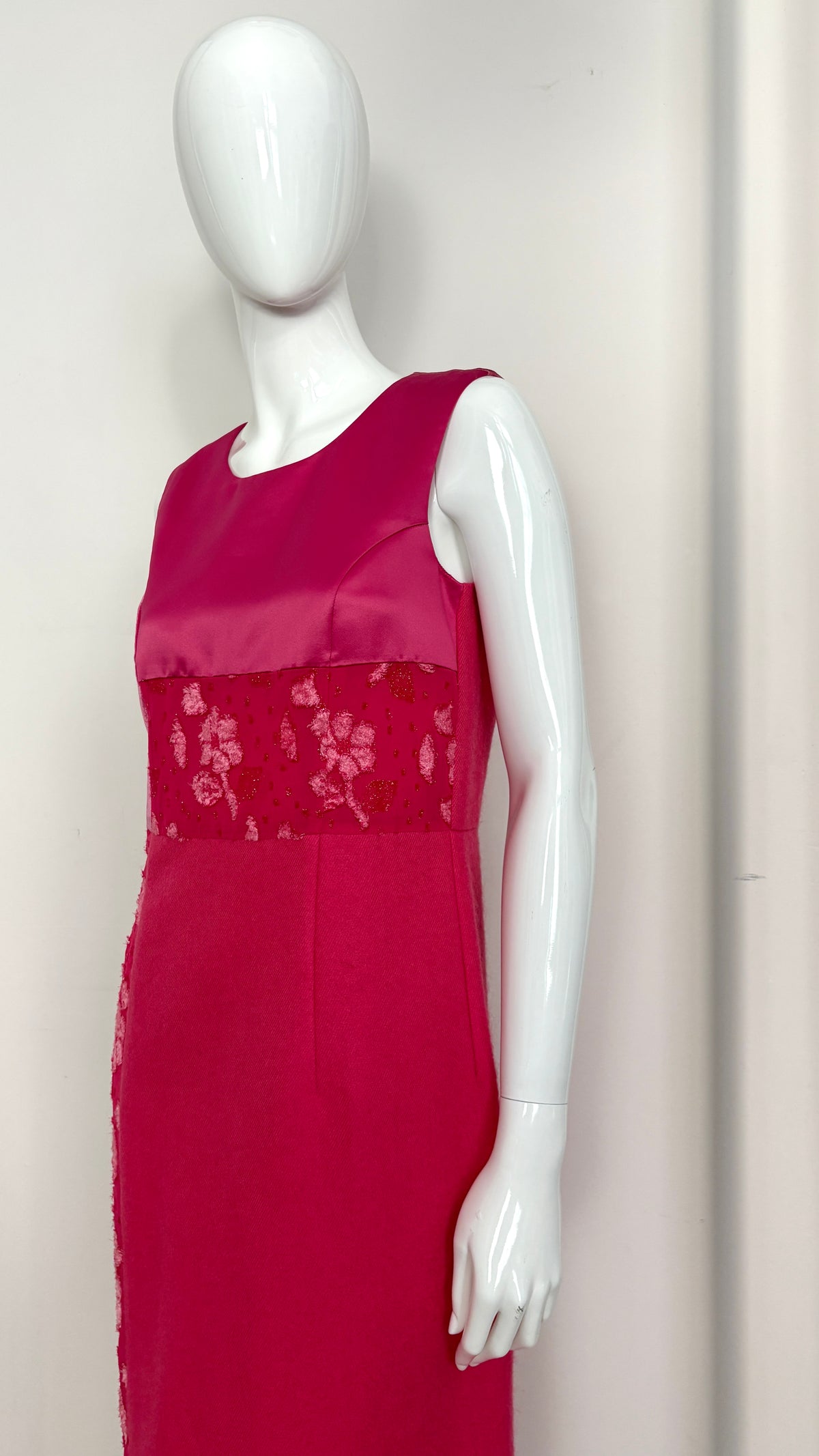 Comme des Garcons tricot A/W 1999 patchwork mixed material dress