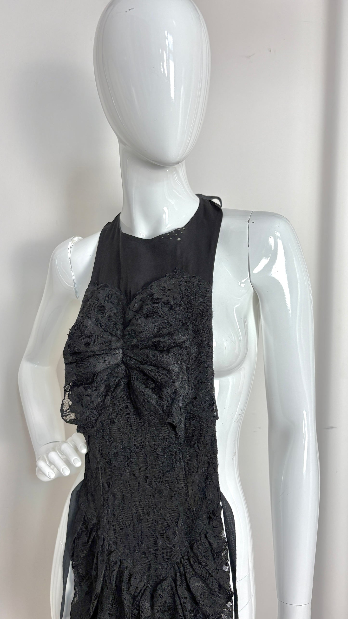 Margiela A/W 2002 lace gown apron