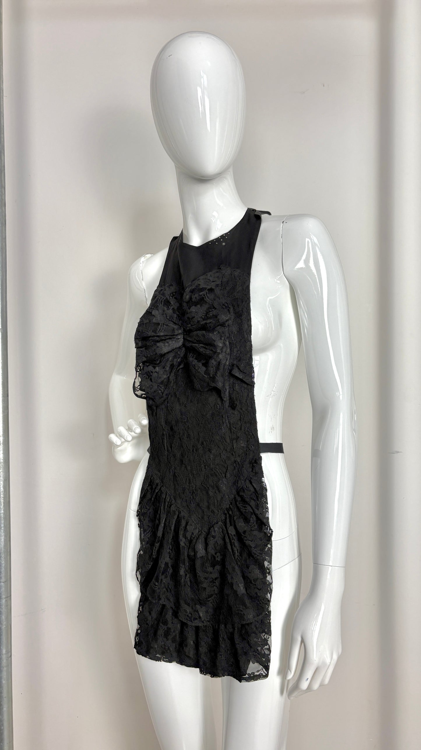 Margiela A/W 2002 lace gown apron