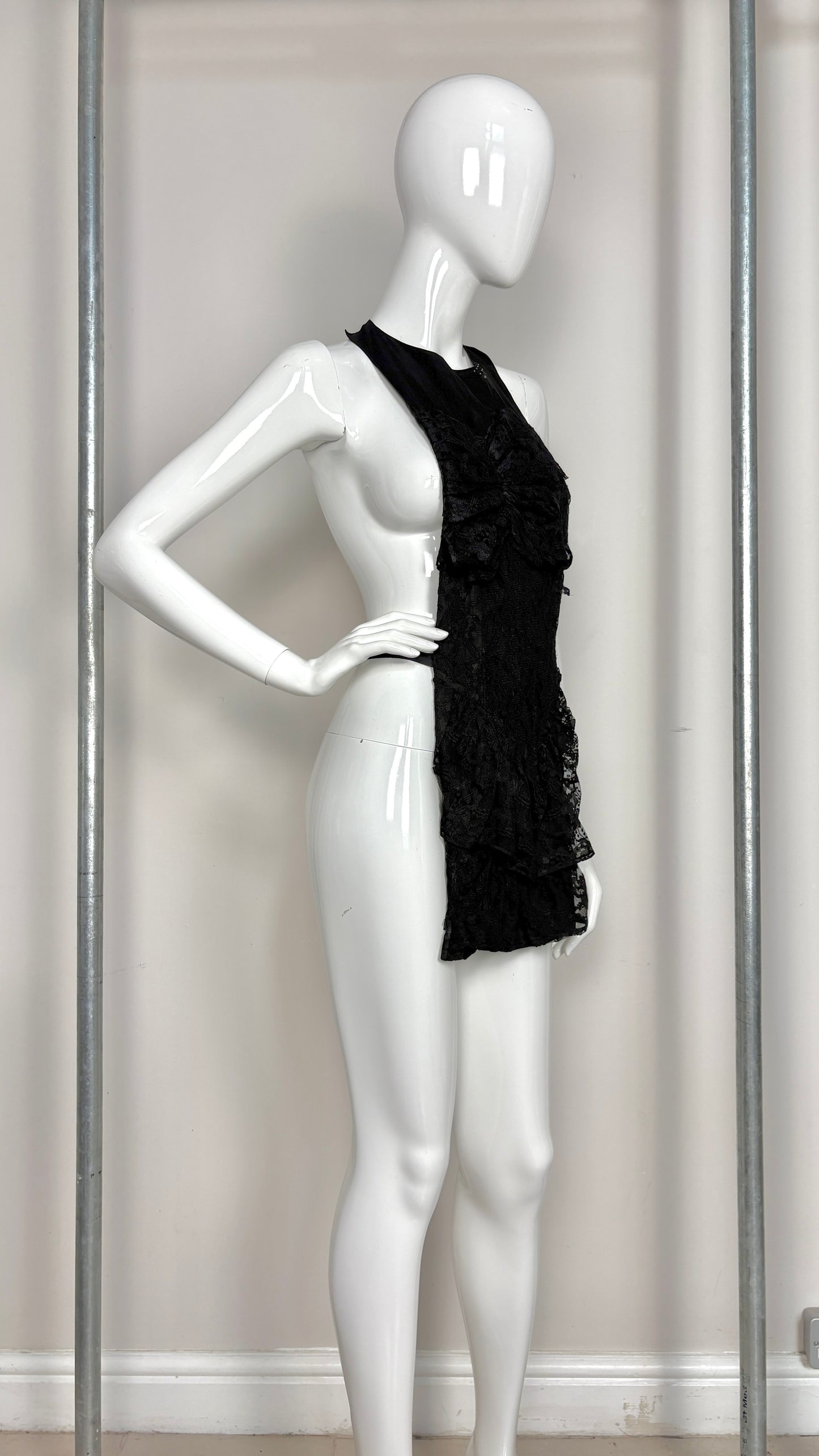 Margiela A/W 2002 lace gown apron