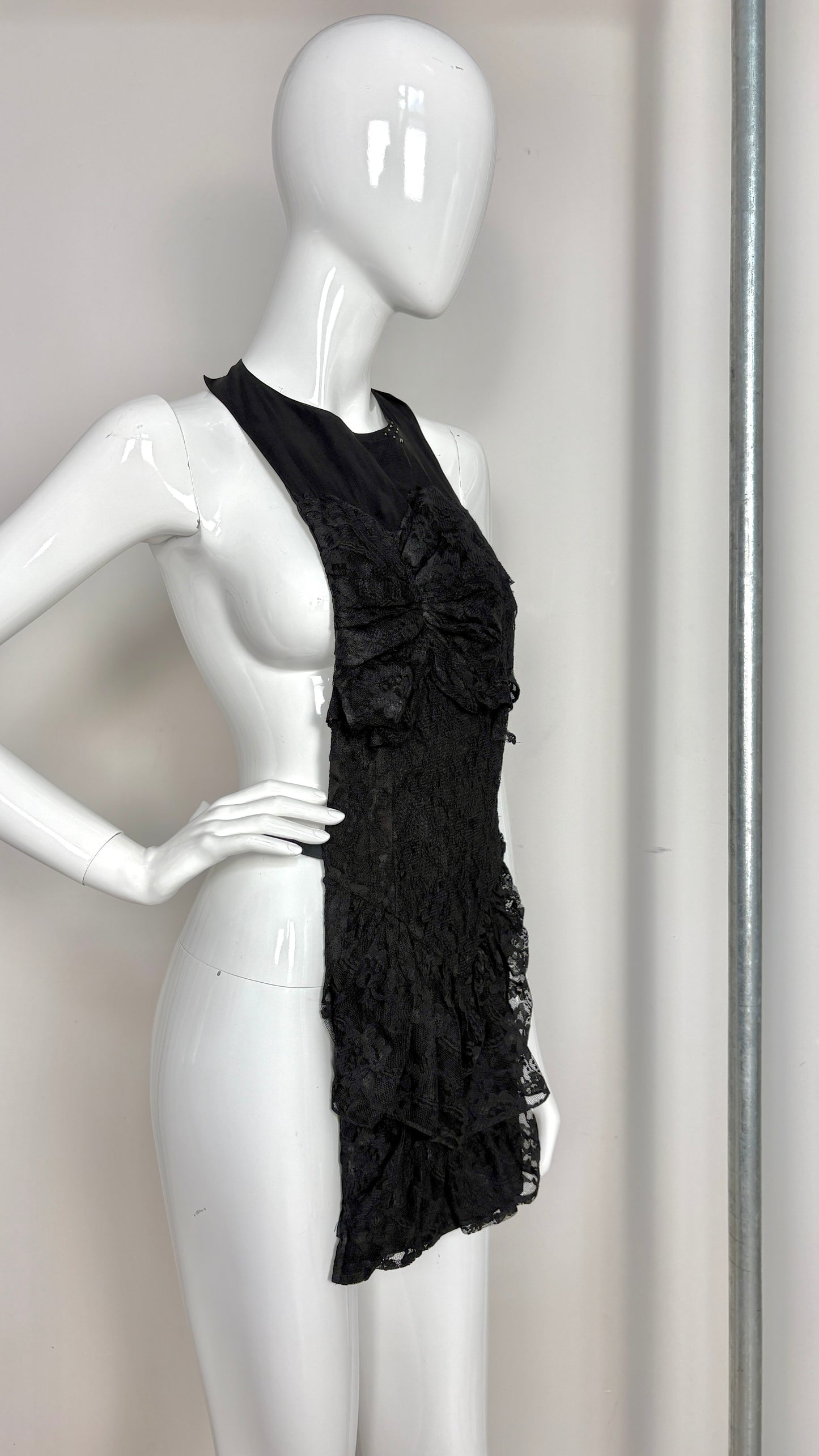 Margiela A/W 2002 lace gown apron