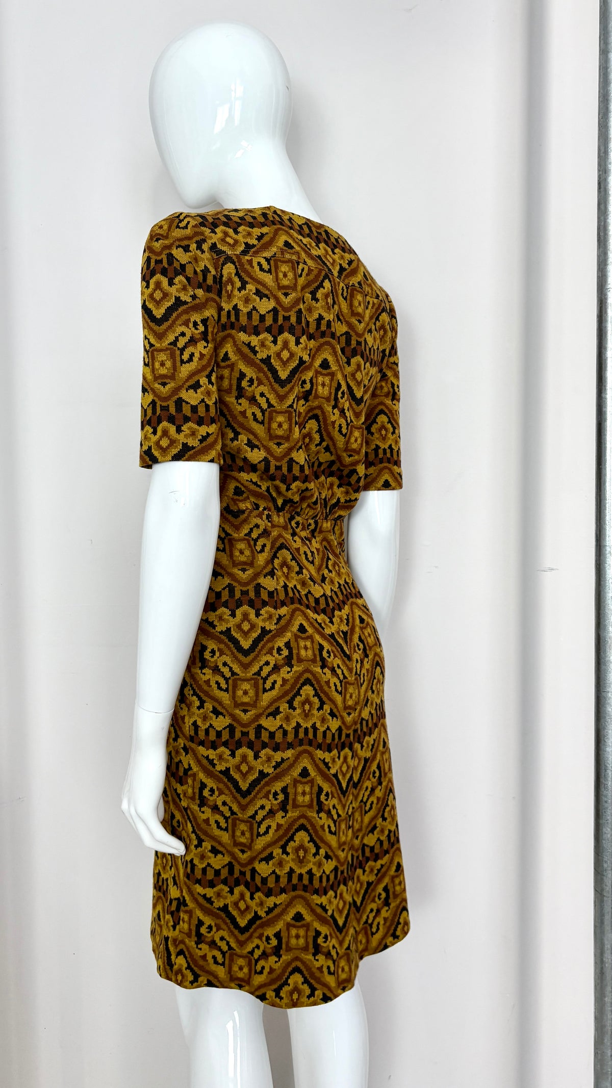 Biba 1969 tapestry weave jersey dress