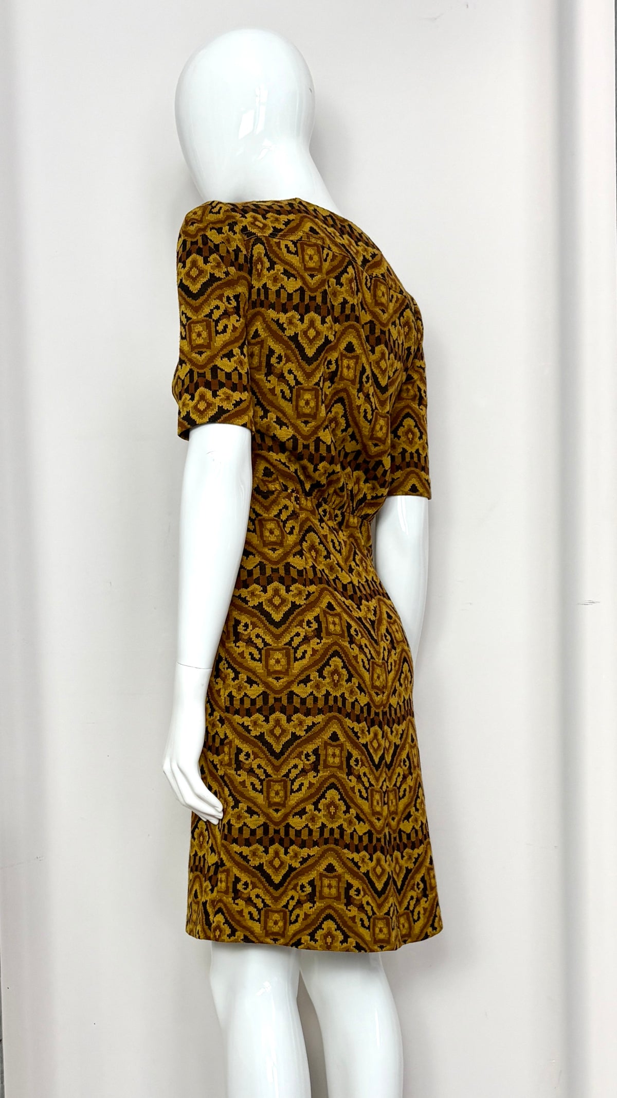 Biba 1969 tapestry weave jersey dress