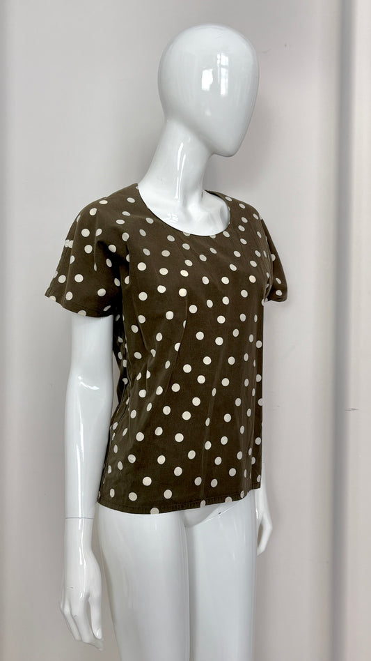 Comme des Garcons 1980's polkadot cotton top