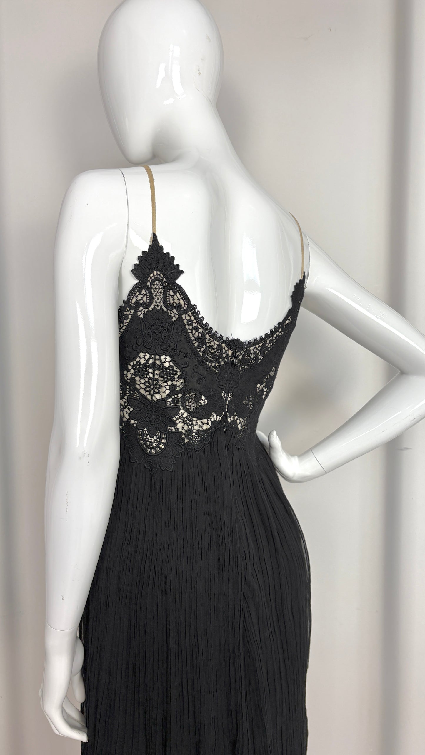 Alexander McQueen lace and chiffon dress