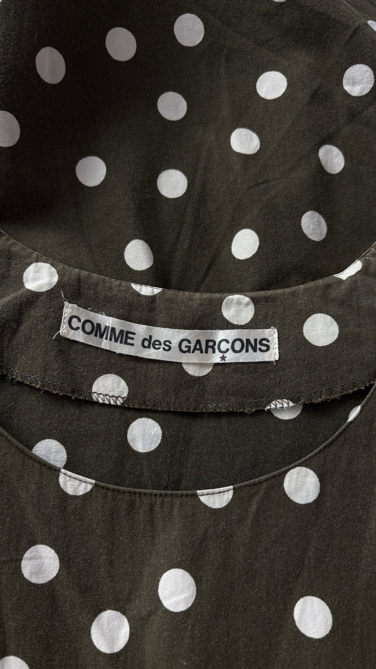 Comme des Garcons 1980's polkadot cotton top