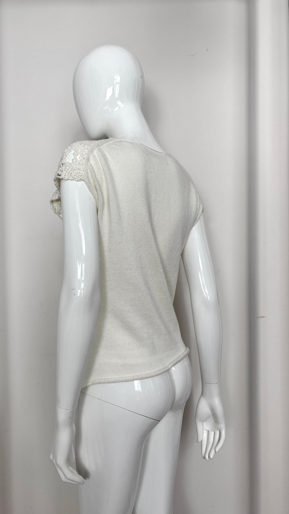 Comme des Garcons crochet front blouse